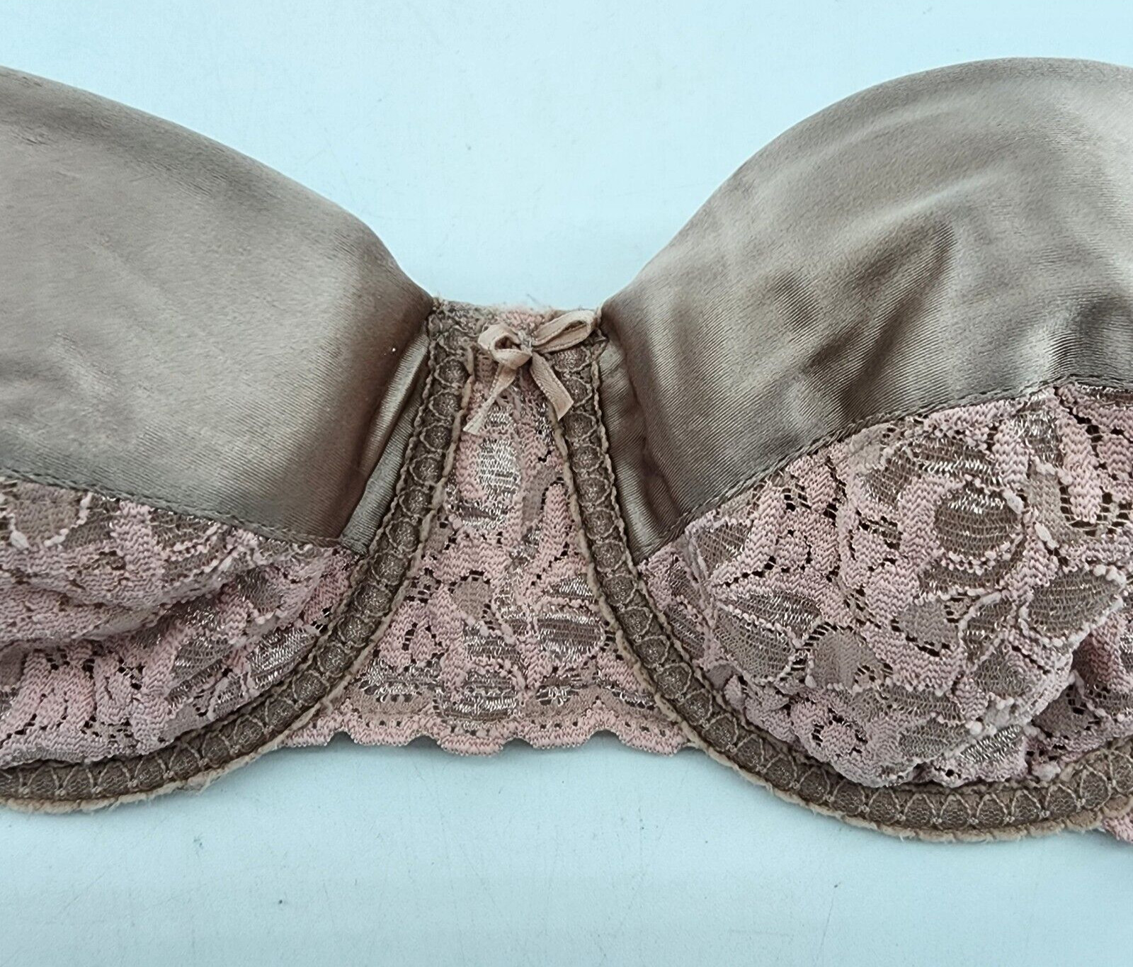 Vintage Maidenform Rendezvous Strapless Underwire Demi Bra Pink Style 8355 36B