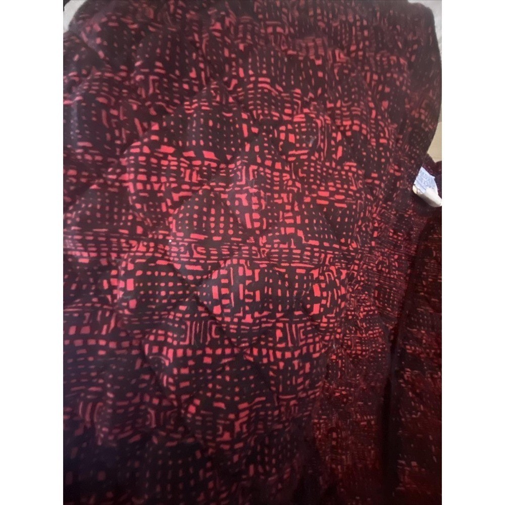 Vtg 80s Cristina Jan Barboglio DOLMAN Red QUILTED Bolero Open Jacket USA S M