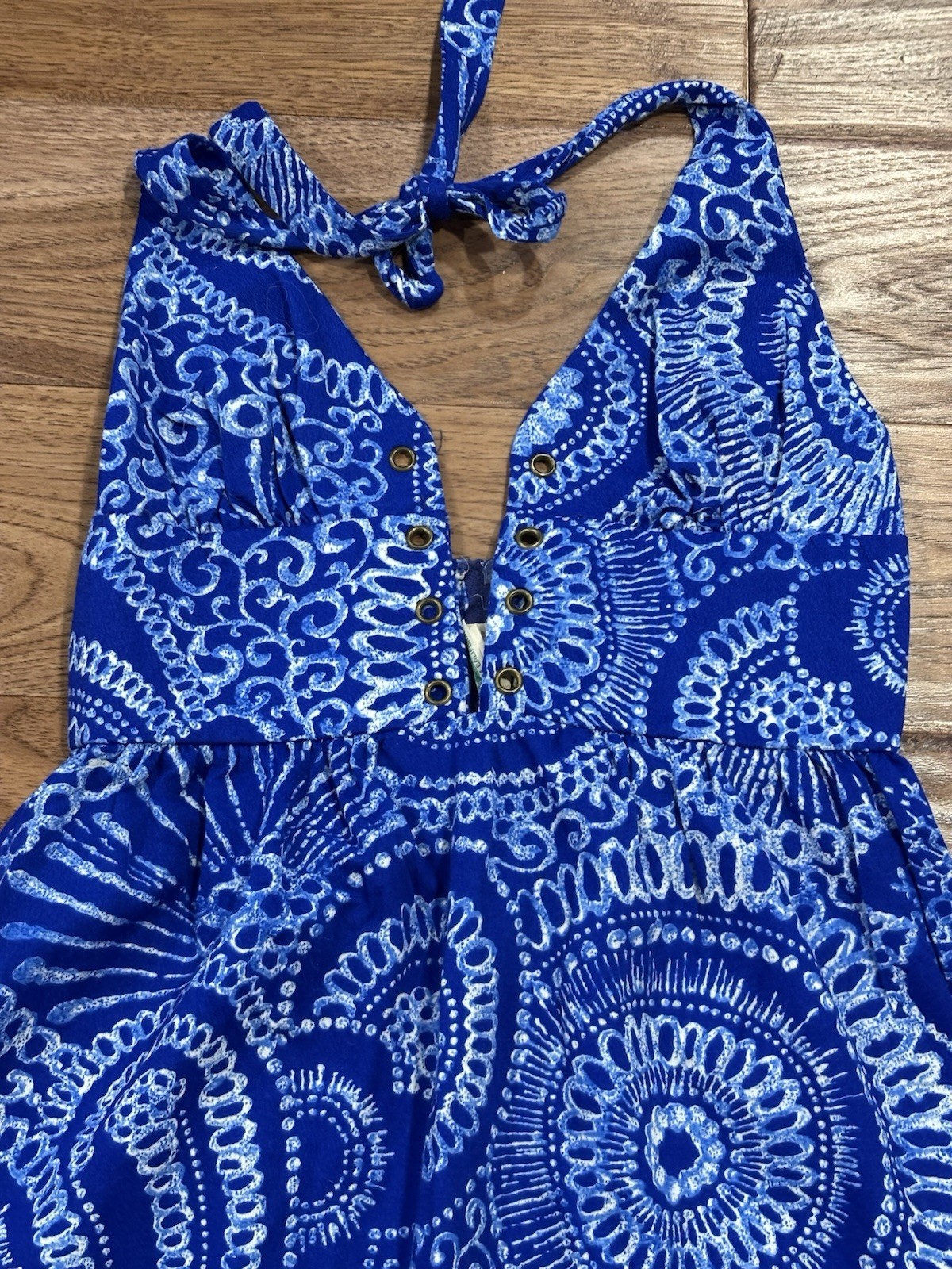 Vintage Dress by 70’s High Tide California Sz 9/10 Blue