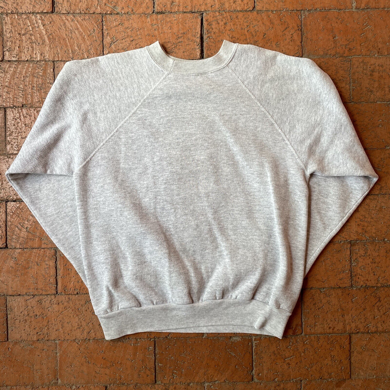 Vintage Tultex Gray Raglan Crafted Sweatshirt Made In USA One Of A Kind Kachina