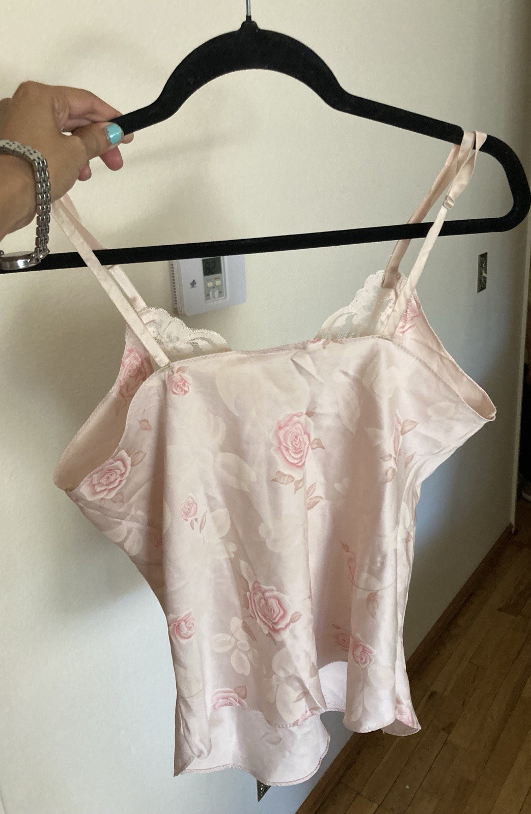 Women’s VTG Sameye Lingerie Nightwear Floral Camisole Top Size M