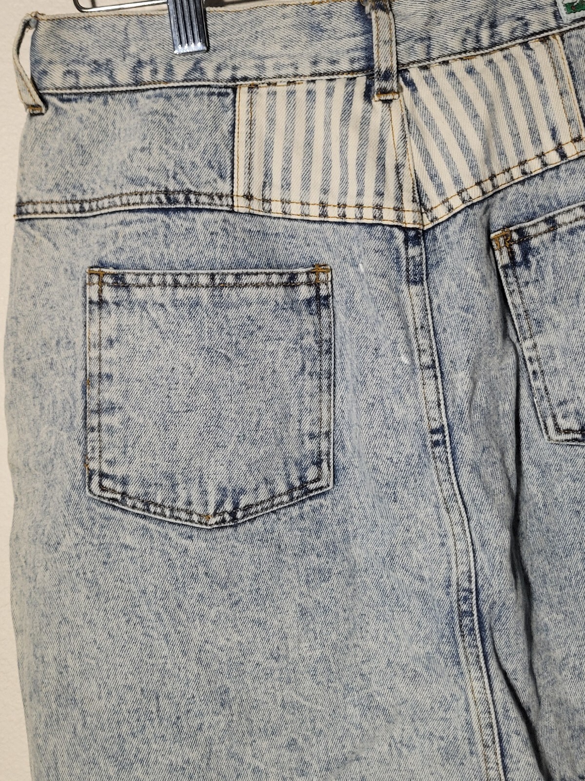 Vintage denim Mini skirt Sports Fever size 11 cotton jean skirt high waist