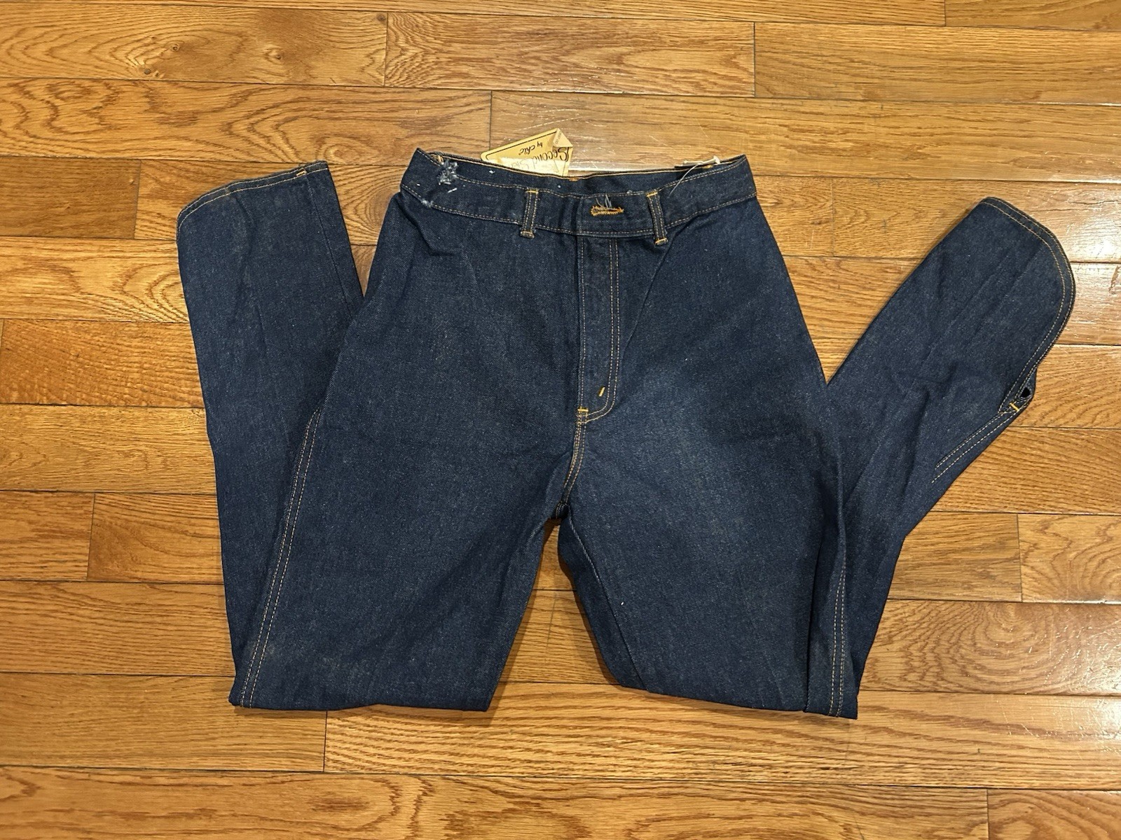 VTG Chic by H.I.S. High Waisted Jeans Deadstock NWT Second Skins Dark Wash 13/14