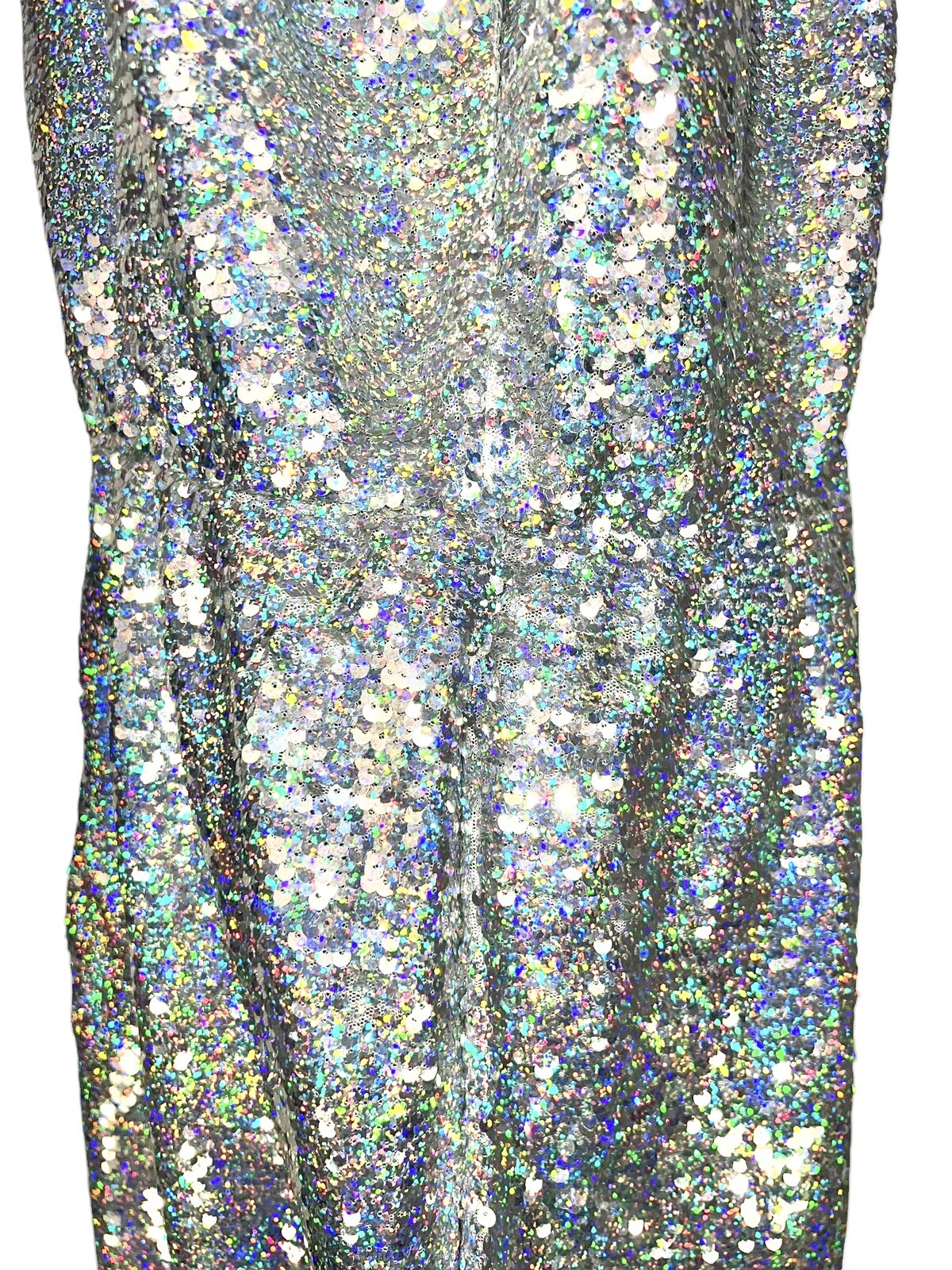 ASOS SIZE 16 SEQUIN Embellished PARTY DRESS DISCO COCKTAIL RAVE CLUB DIVA DANCER