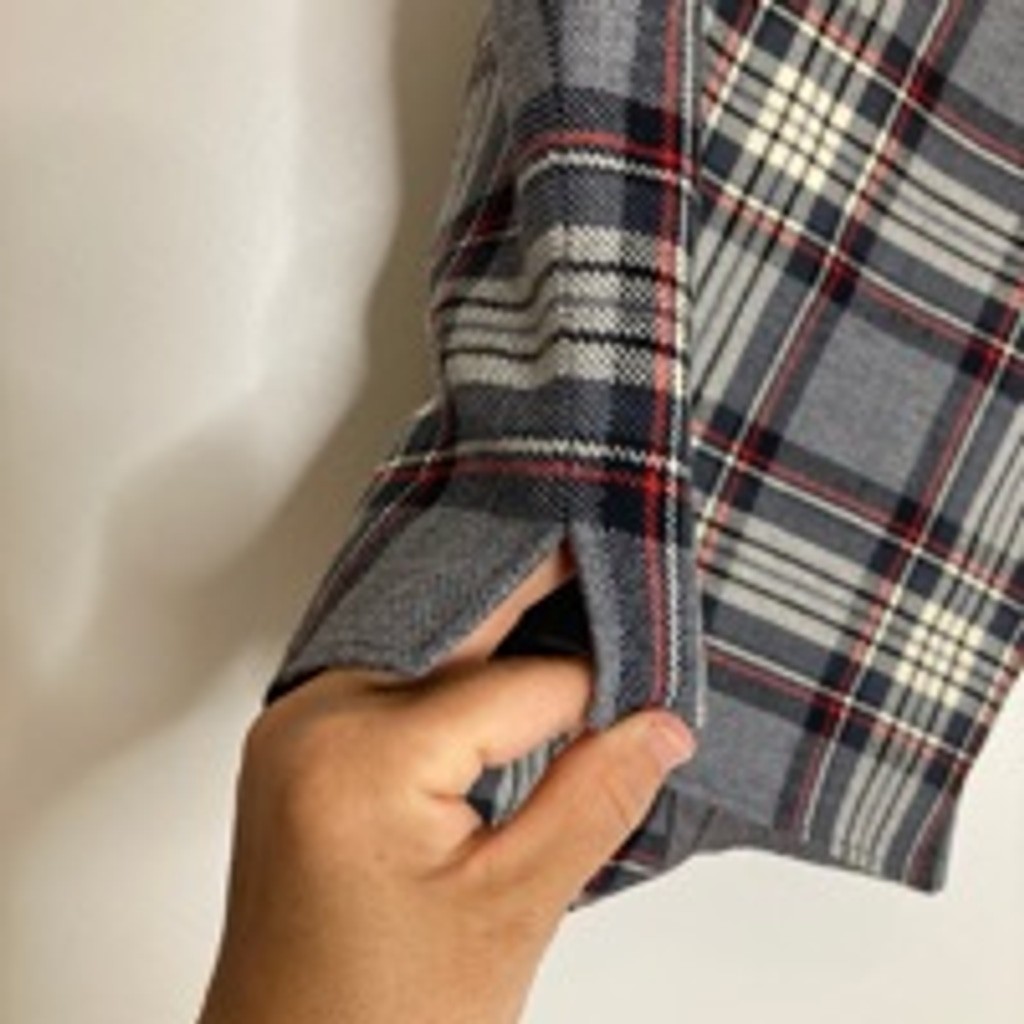 Vintage Vest Womens XS Gray Black Red Tartan Plaid Wool Scottish Waistcoat