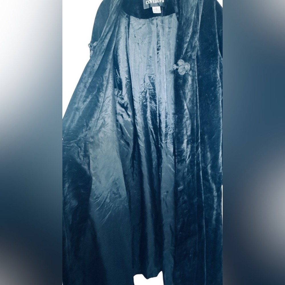 COVERUPS vintage velvet coat, long velvet jacket, Hong Kong, 100% cotton velvet