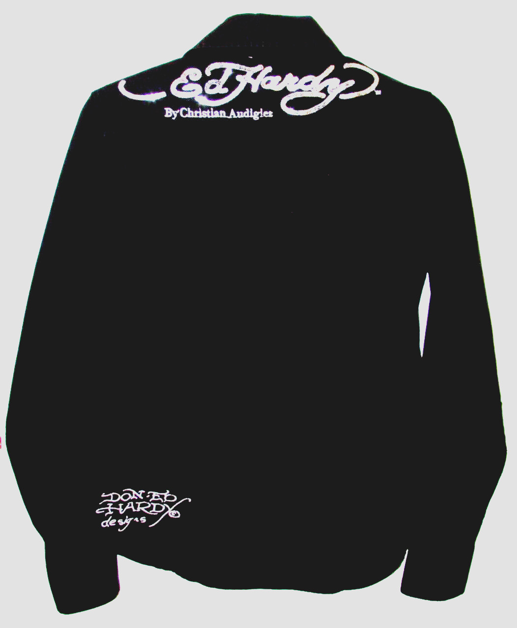 Ed Hardy Western Shirt Womens Medium Black