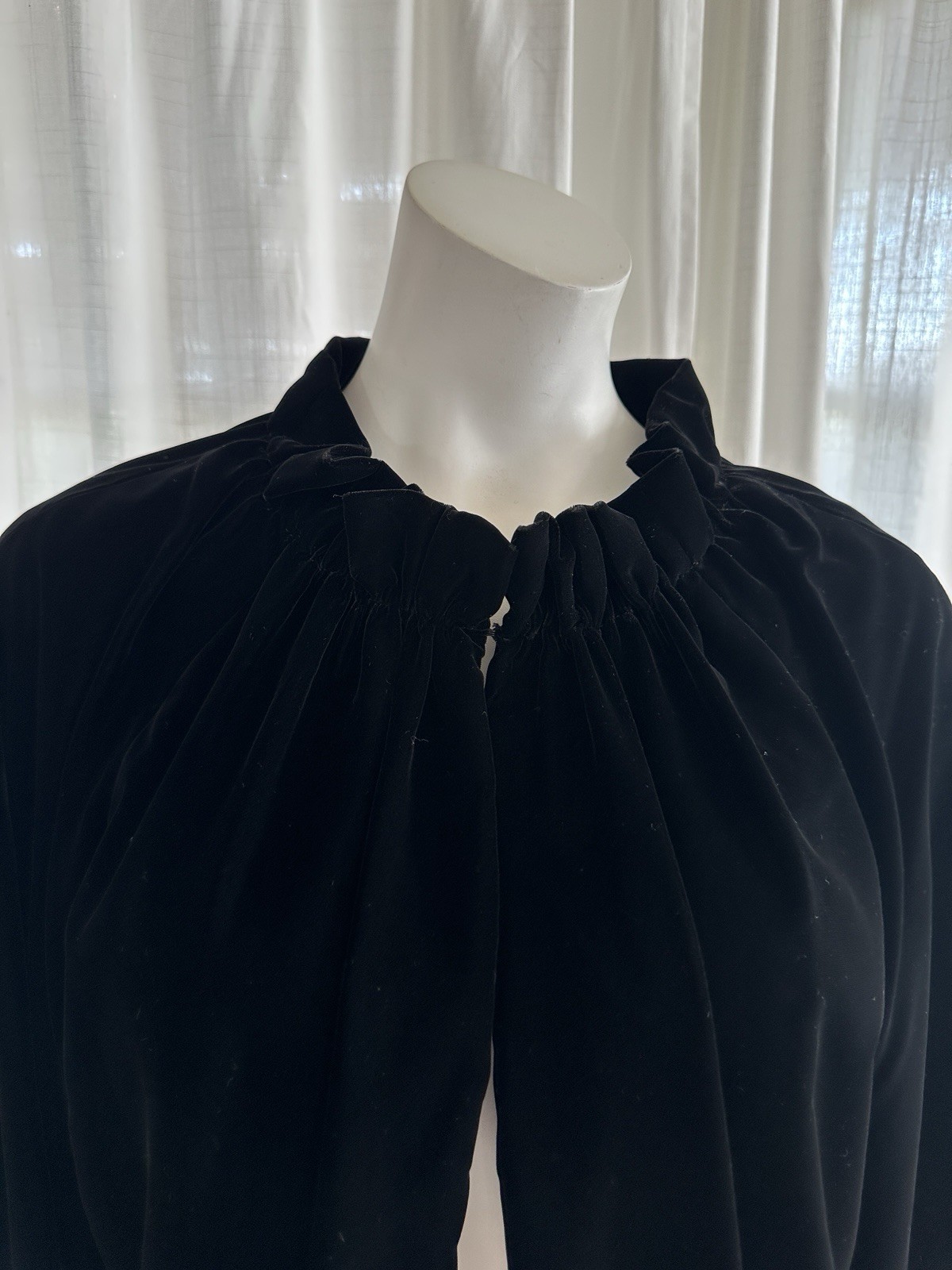 Vintage 60s Velvet Swing Coat Yamaguchi & Co Ladies Wear Yokohama Japan