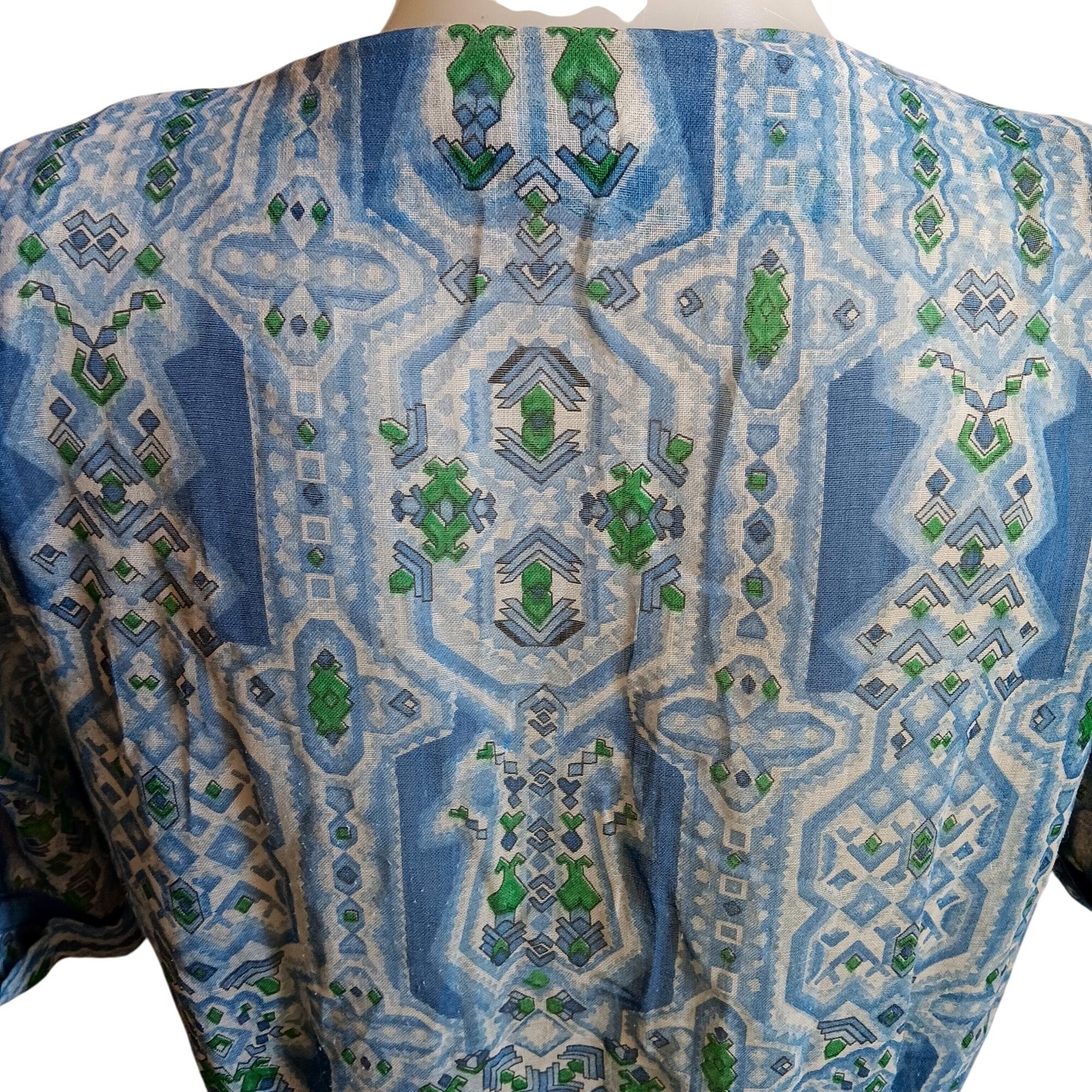 Berkshire True Vintage Dress 10 1960’s Sheer Geometric Print House Belt B-Tween