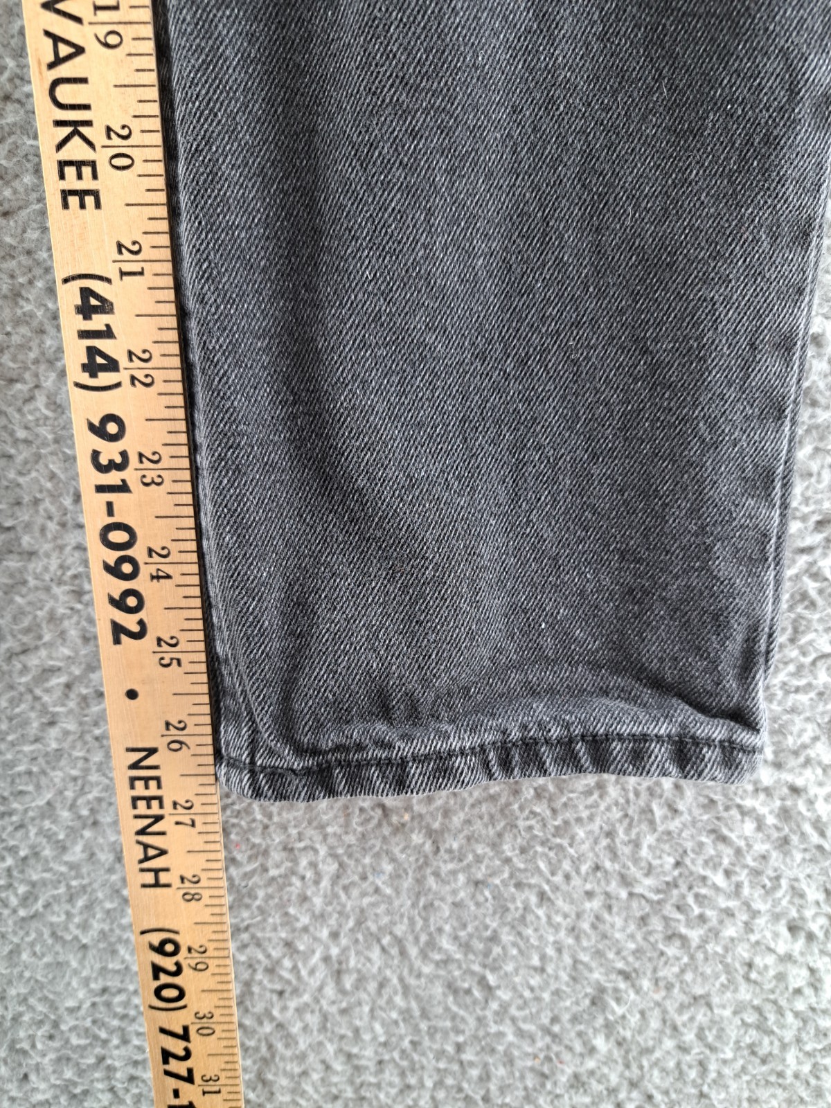 Arizona Jean Bib Overalls Womens Small Black Gray Distressed Farm Chore 30×26.5