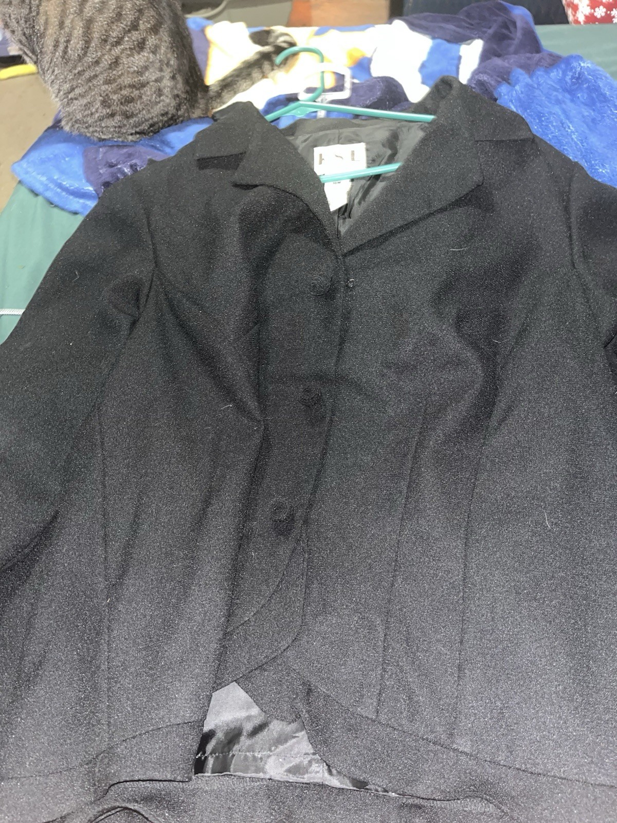 KSL Division of Karin Steven’s 16W Blazer and Skirt Set In Black