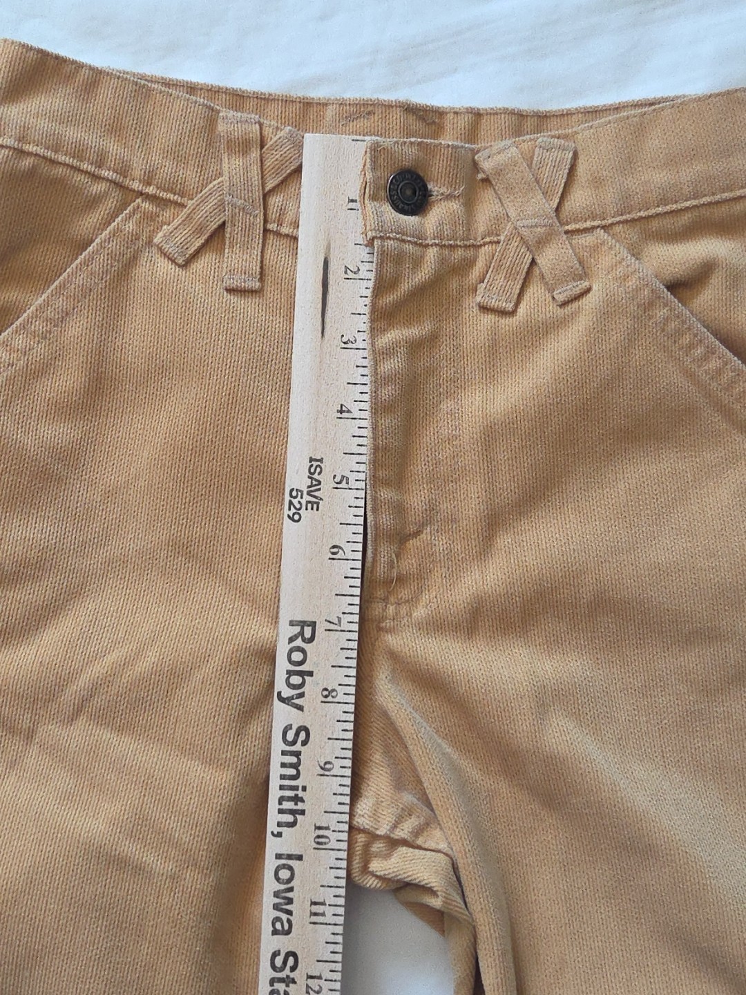 Vtg 1976 Levi’s 747 Student Bell Bottoms Tan Corduroy 24×29 EUC Talon 42 RARE