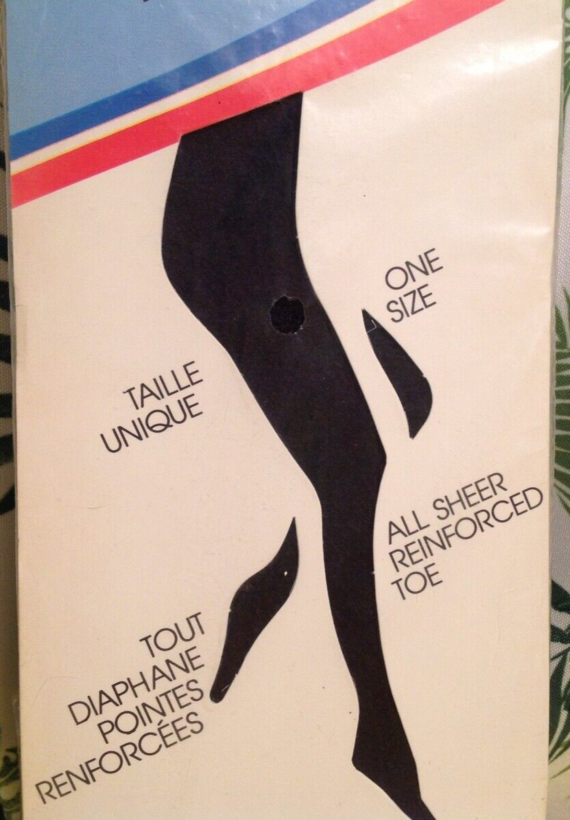 Vintage Pantyhose Sexy lover Girl very rare Night shade one size B004B