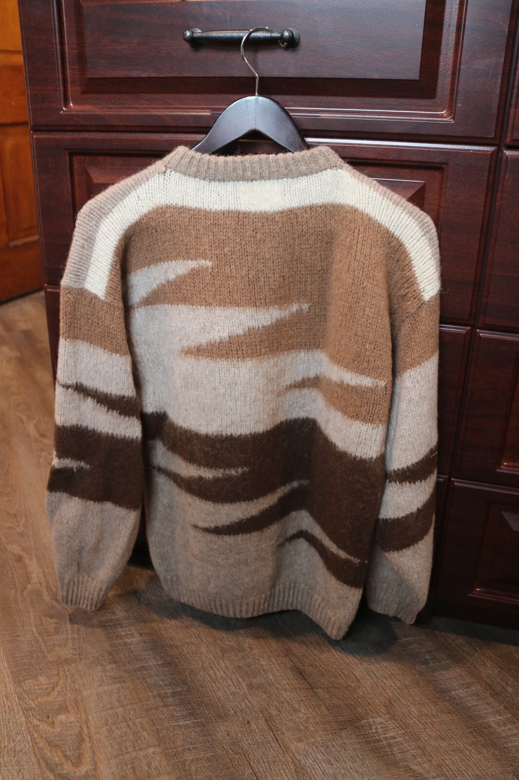 VTG VENICIA IMPORTS CHUNKY WOMENS PULLOVER 100% WOOL BOLIVIA