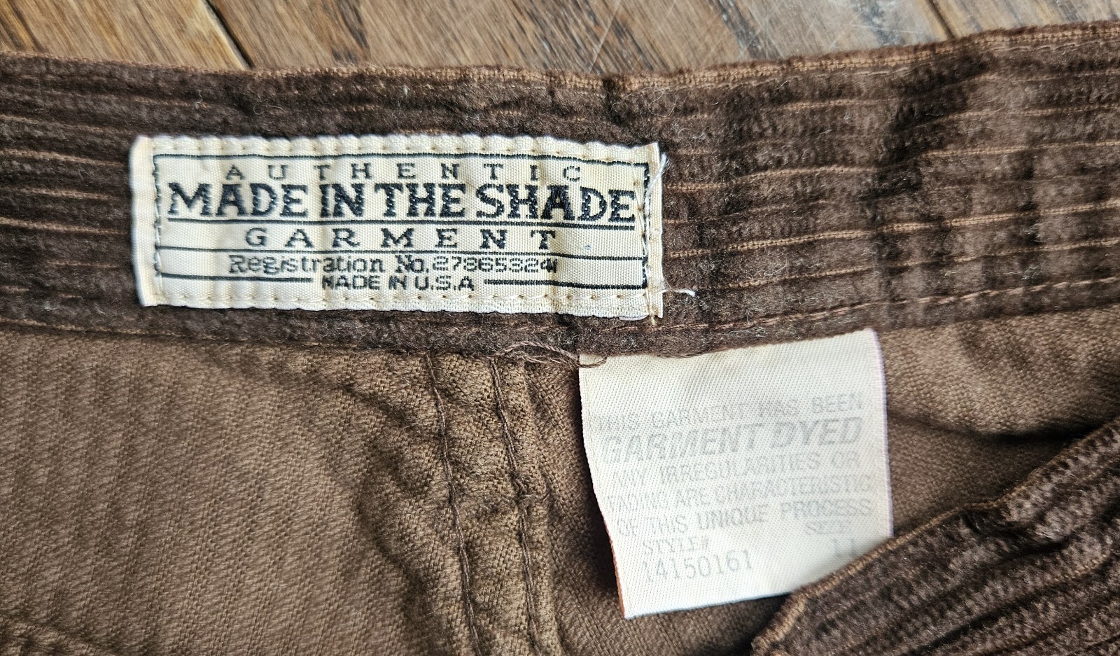 Vintage 70’s 80’s 90’s Made In The Shade Brown Corduroy Pants Womans Size 11