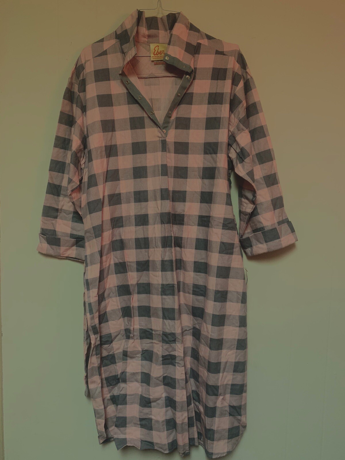 Vintage Country Shirt Dress Prairie Lounge Comfy Cottage NWT 80s 90s Dead Stock