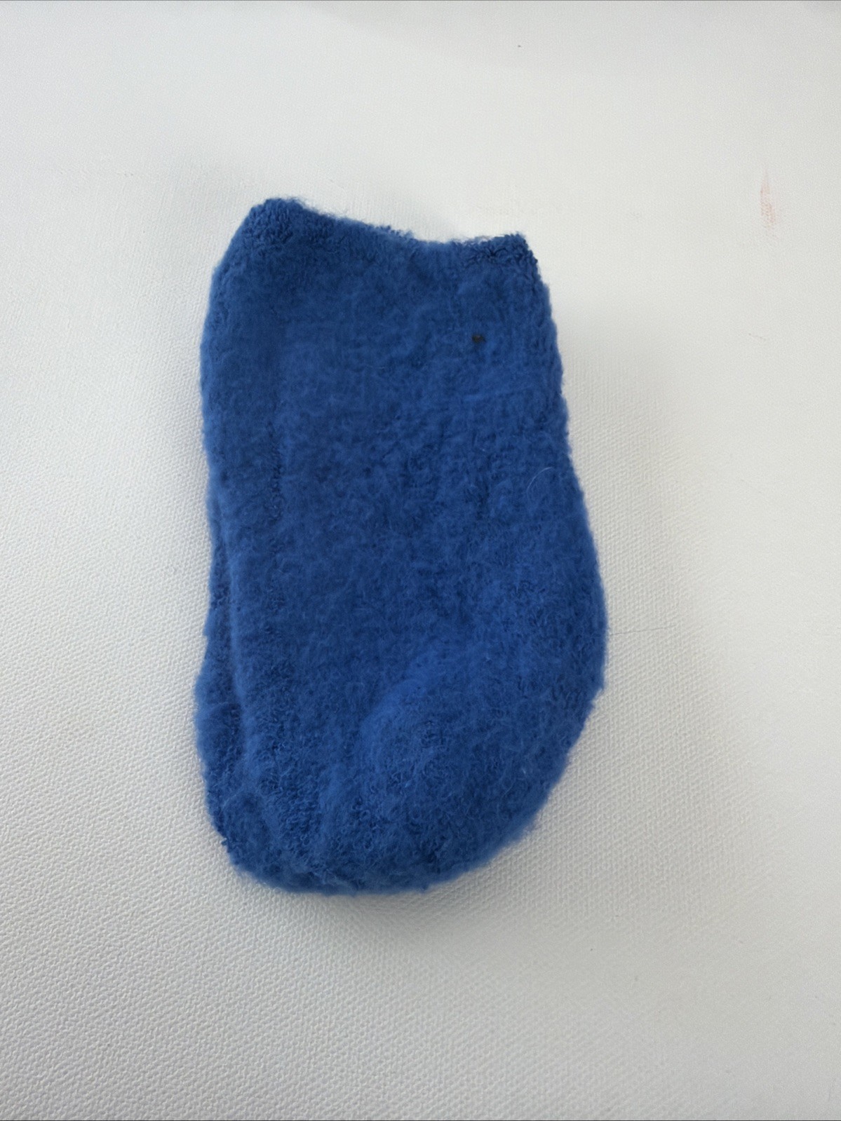 VTG Socks 80’s Fuzzy Feet 70s Navy Blue Low Cut Acrylic Blend Size 7-9 USA