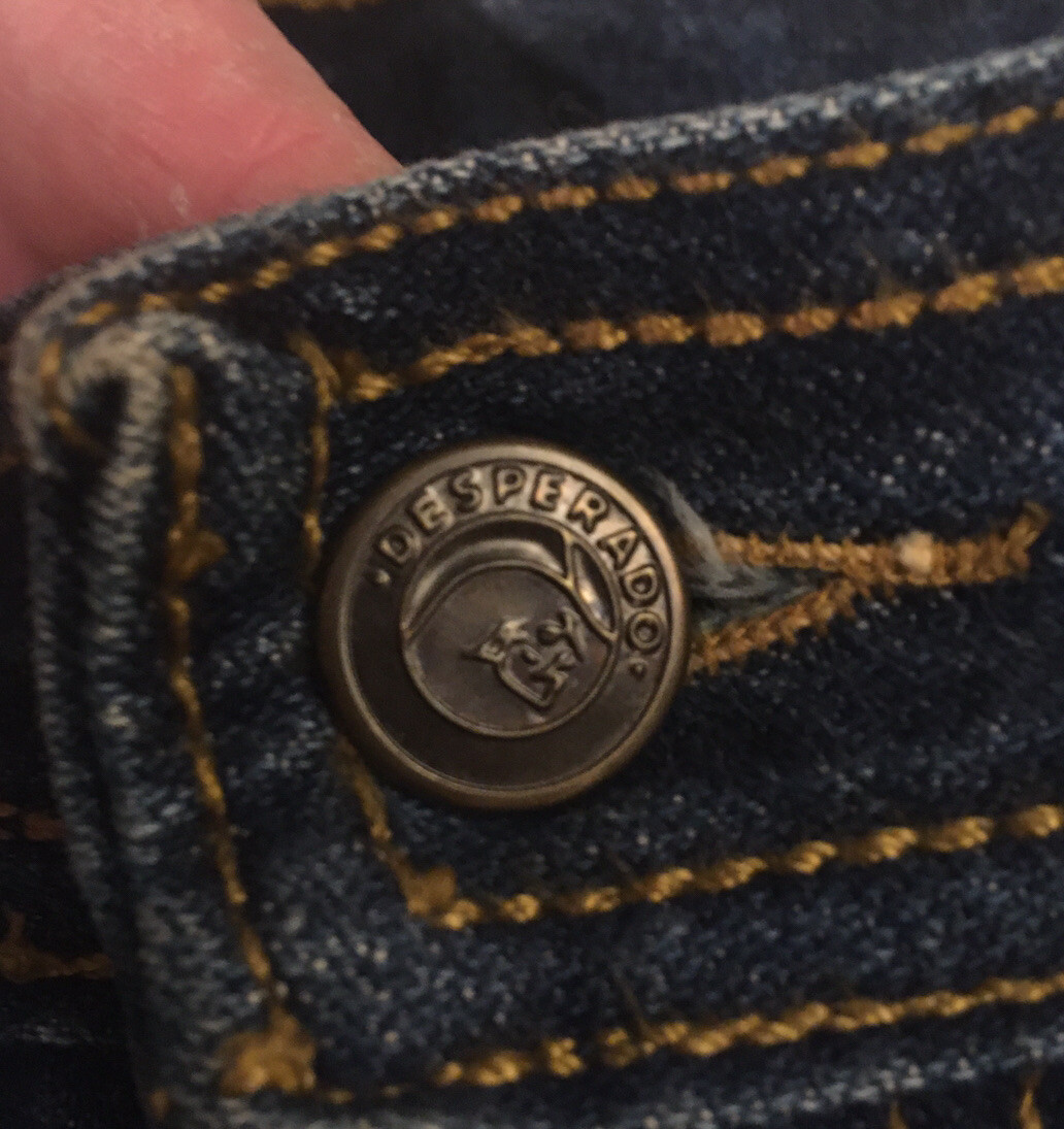 Desperado Mens Womens Blue Jeans Flare Leg True Vintage 1980s Awesome!