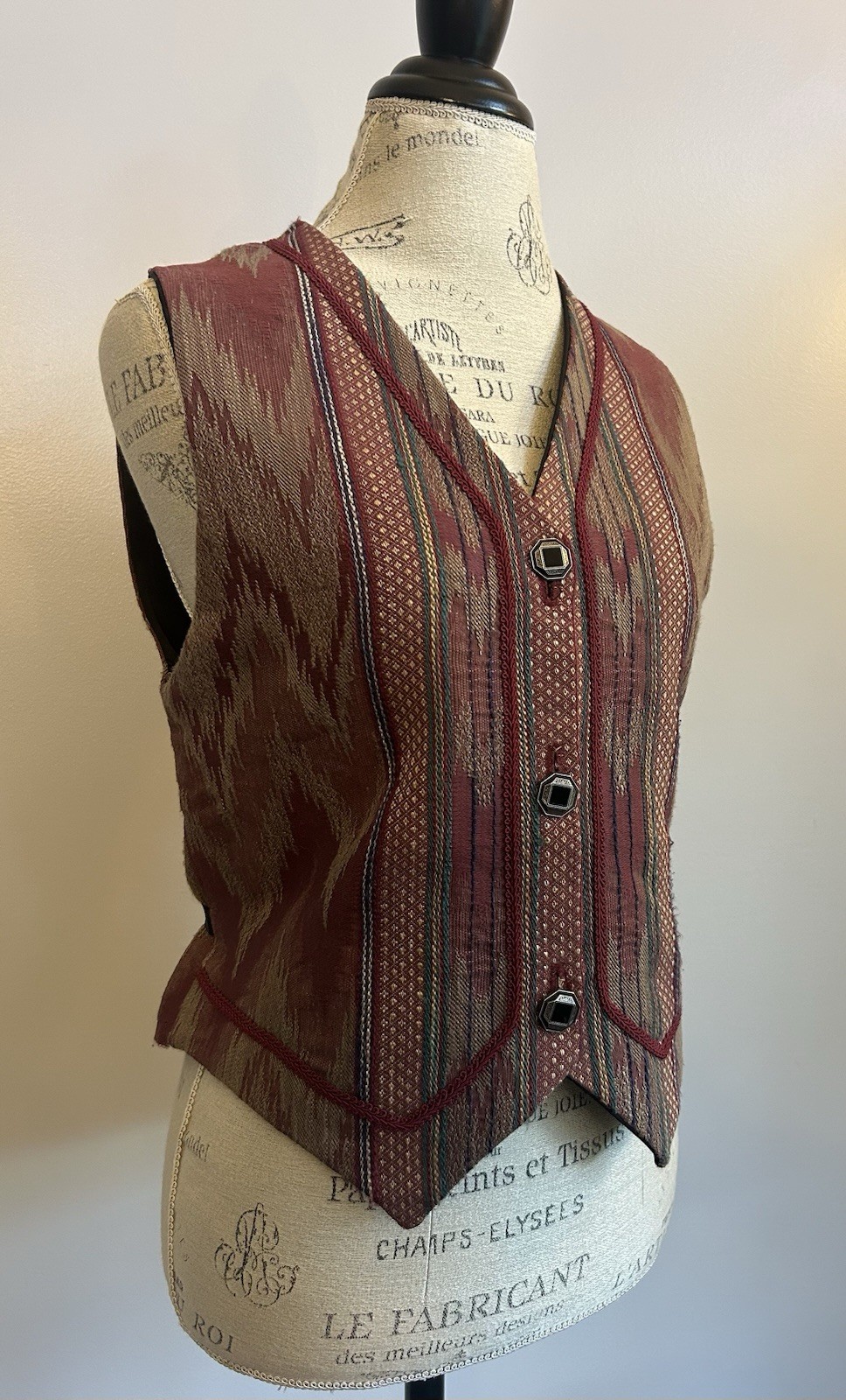 Daphne Dangerlove Vintage Western Southwest Vest M/L