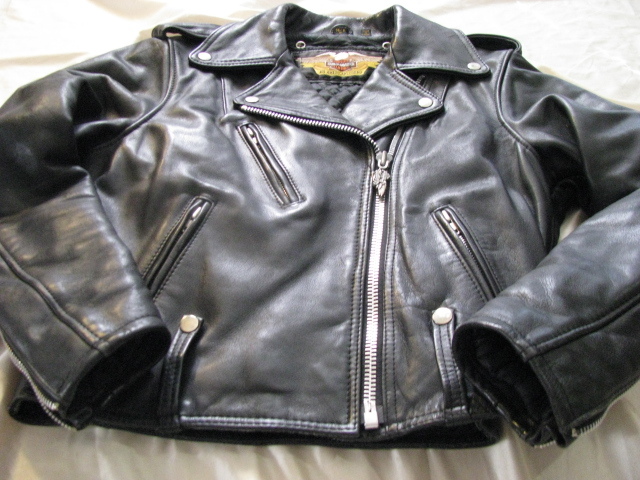 Harley Davidson Motorcycle Leather Jacket H-D Vtg 90s Cycle Champ Queen S 36 W