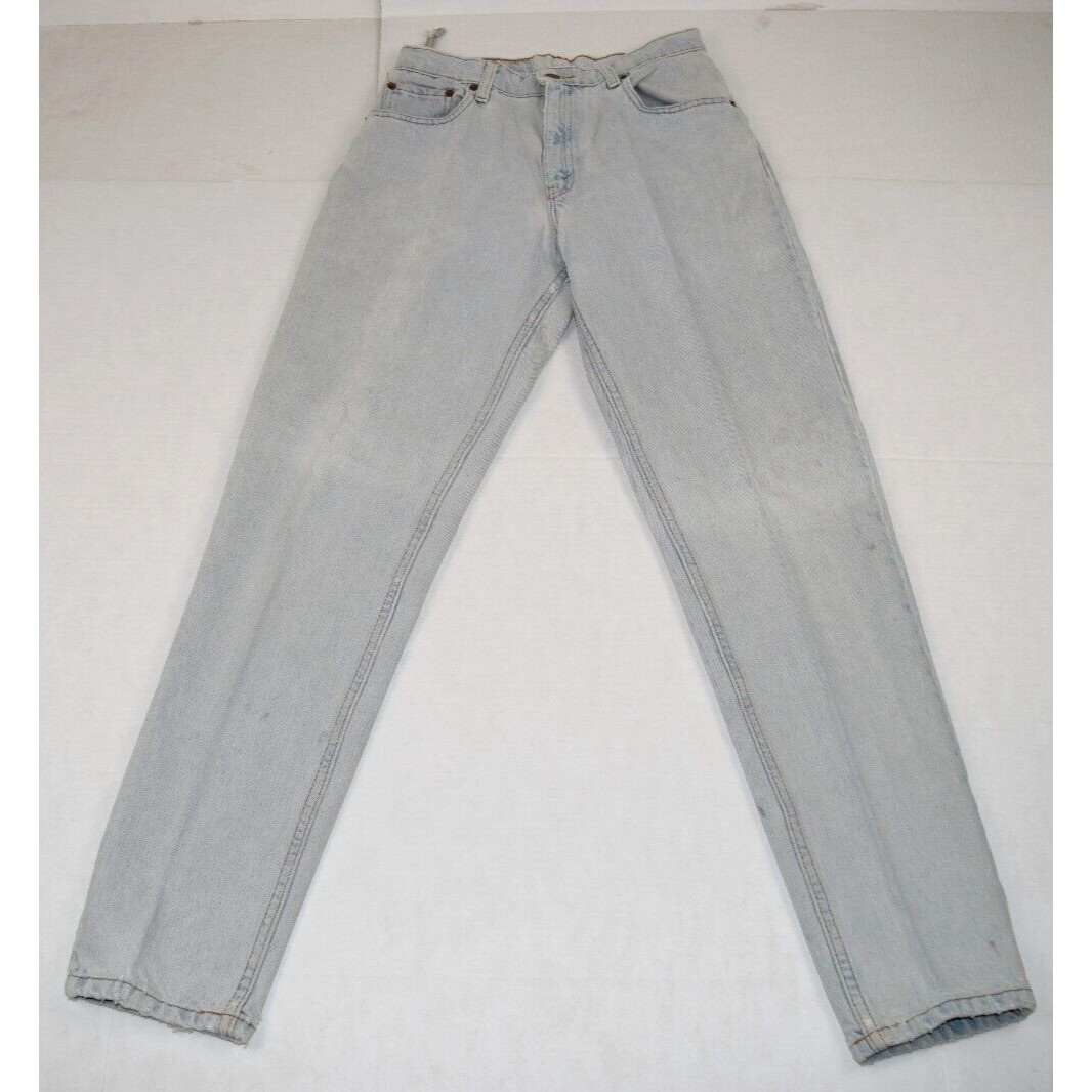 Vintage Levi’s 550 Jeans 26 x 30 Pale Blue Relaxed Fit Tapered Leg c.2013
