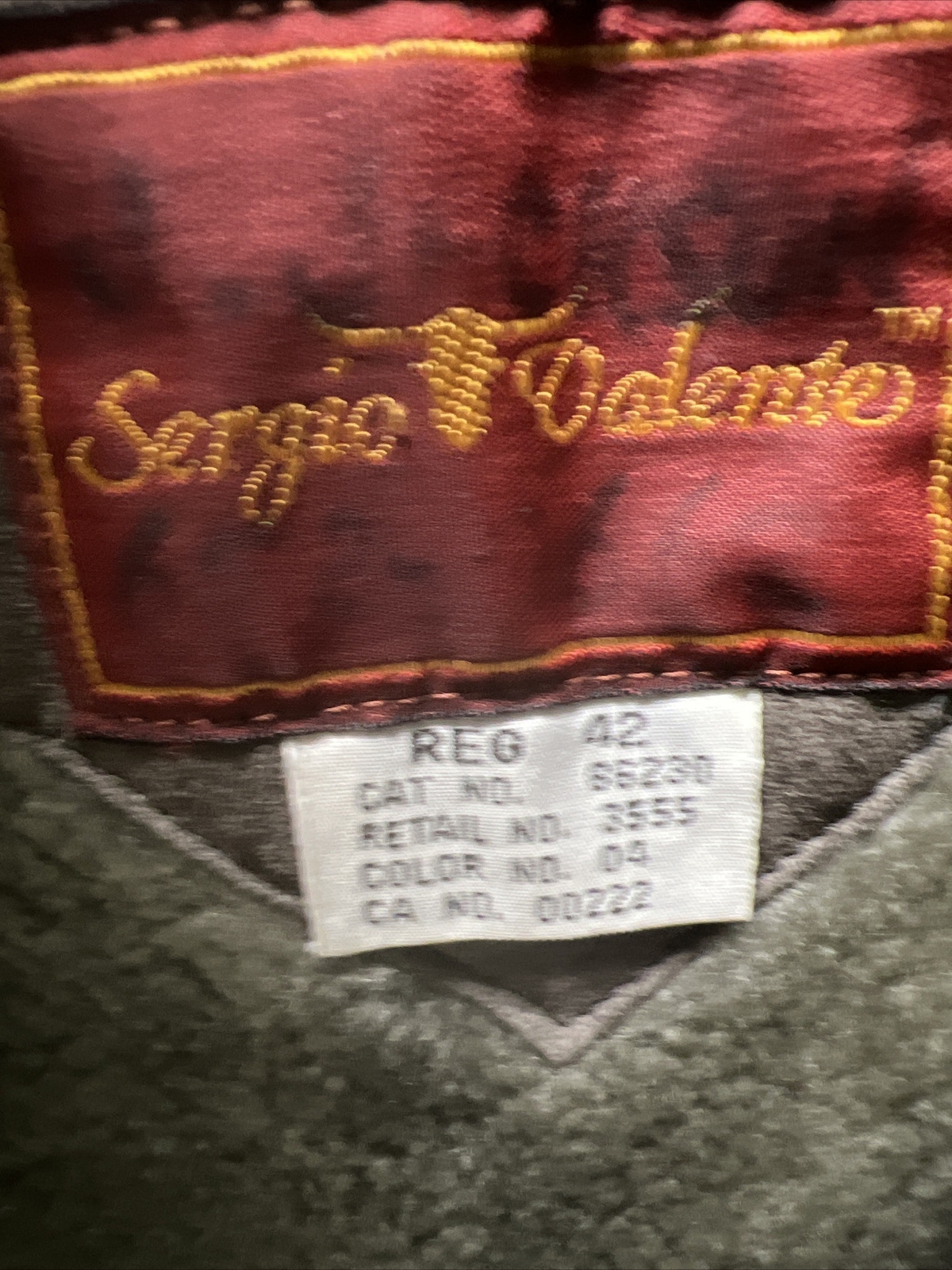 Vintage Sergio Valente leather jacket grey