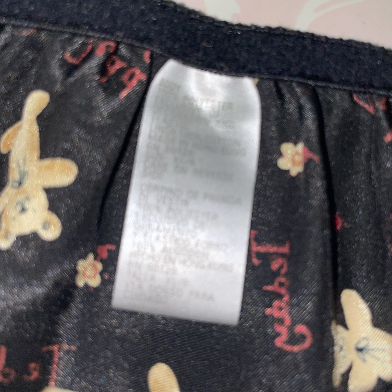 NWOT 90’s VTG Teddy Bear Satin String Bikini Panties W/Bows Unique Sissy Sz XL