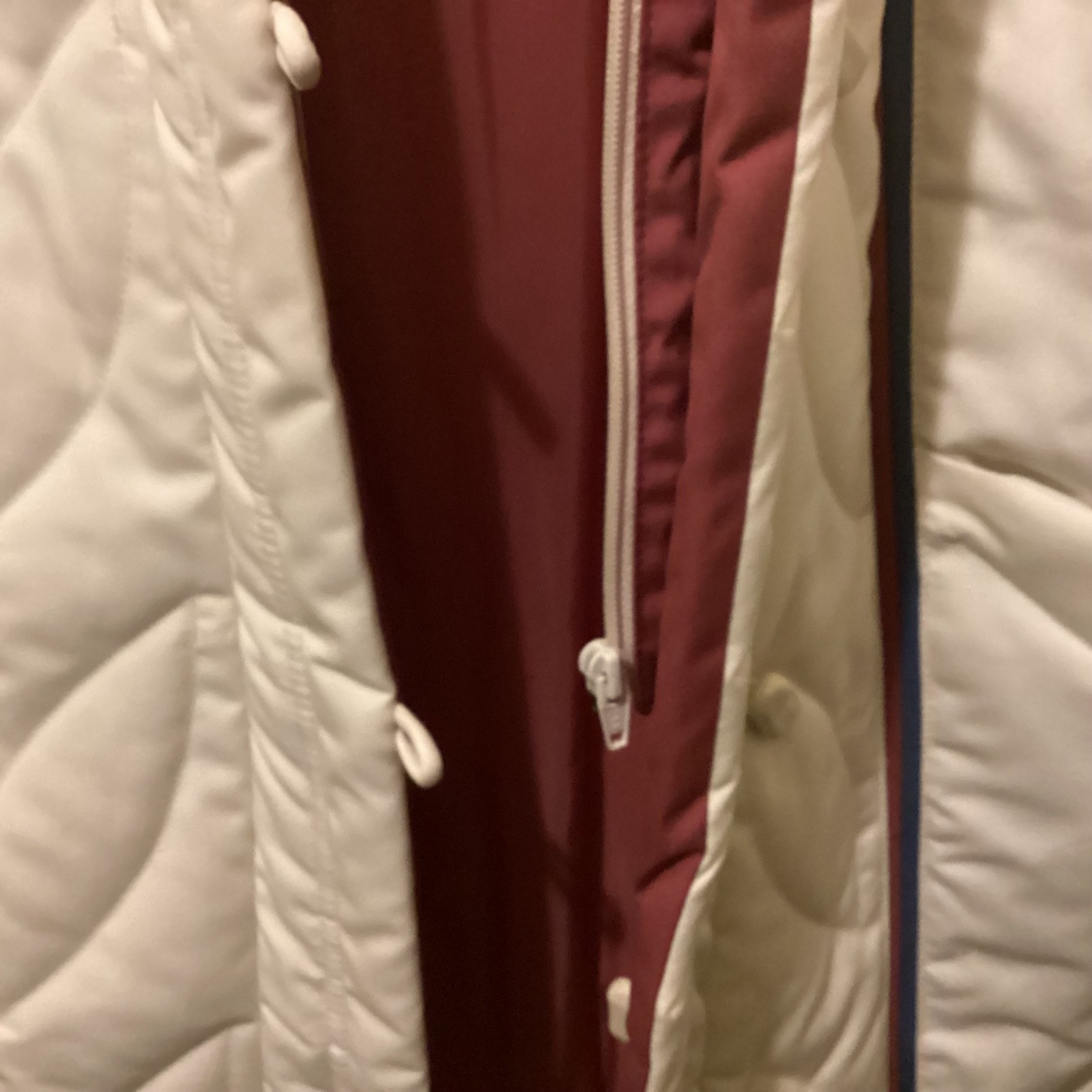 Vintage 70s 80s Windy Weather Winter White Puffer Coat NWT~NOS ~S