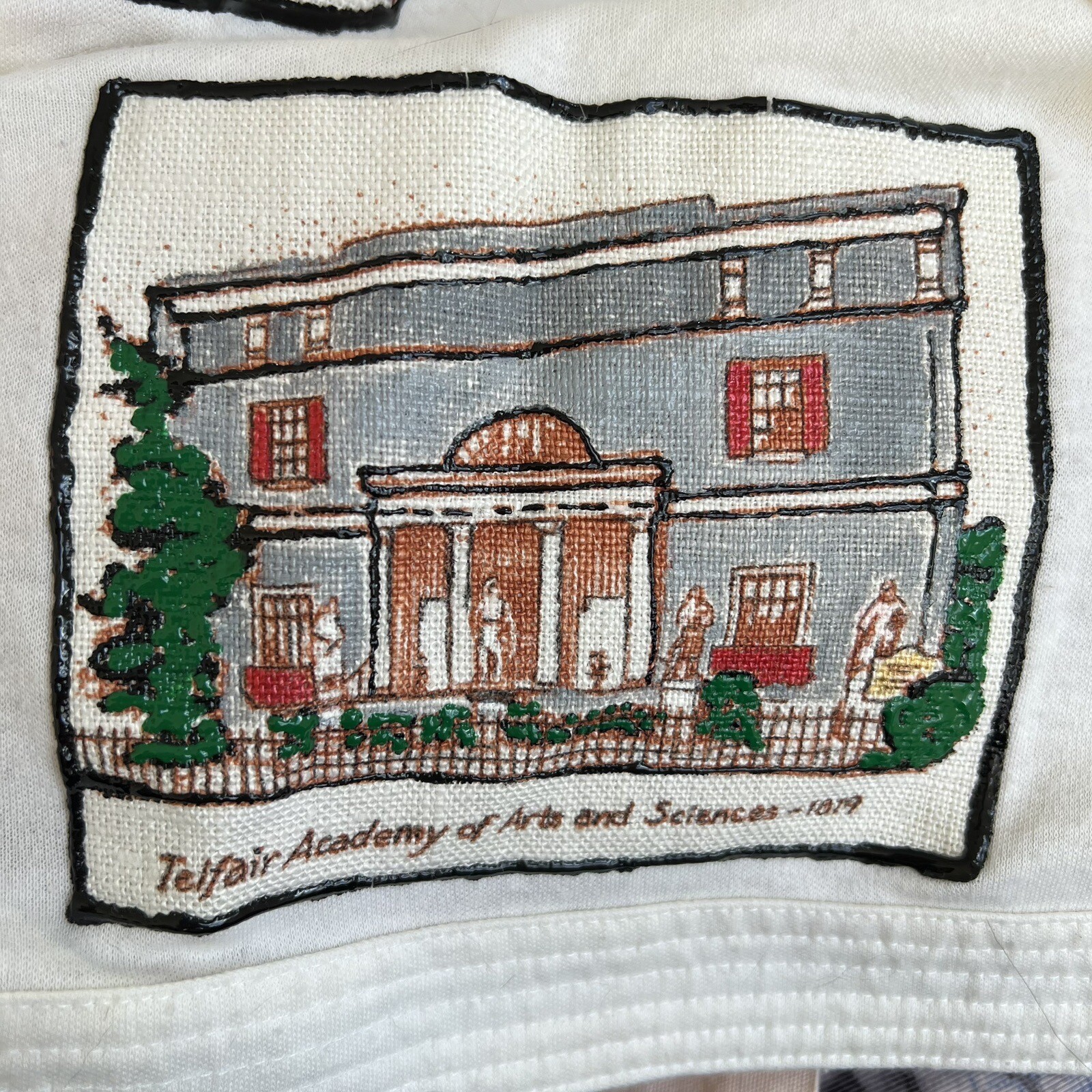 Vintage Savannah Georgia Historic Homes Handmade Circle Skirt Novelty 1990s