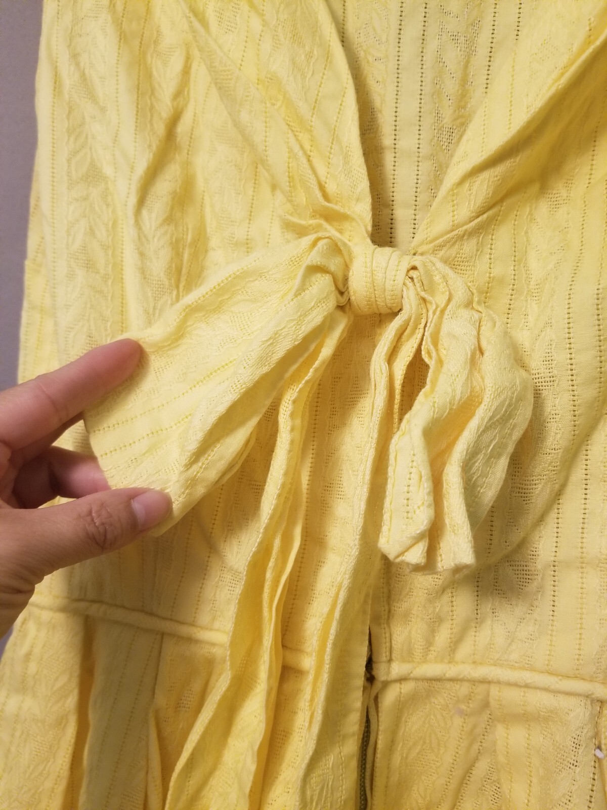Vintage Made Especial By Lora Yellow Maxi Dress S