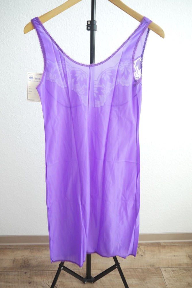 Negligee GDR women VEB knitted fashion vintage nightgown underskirt underskirt