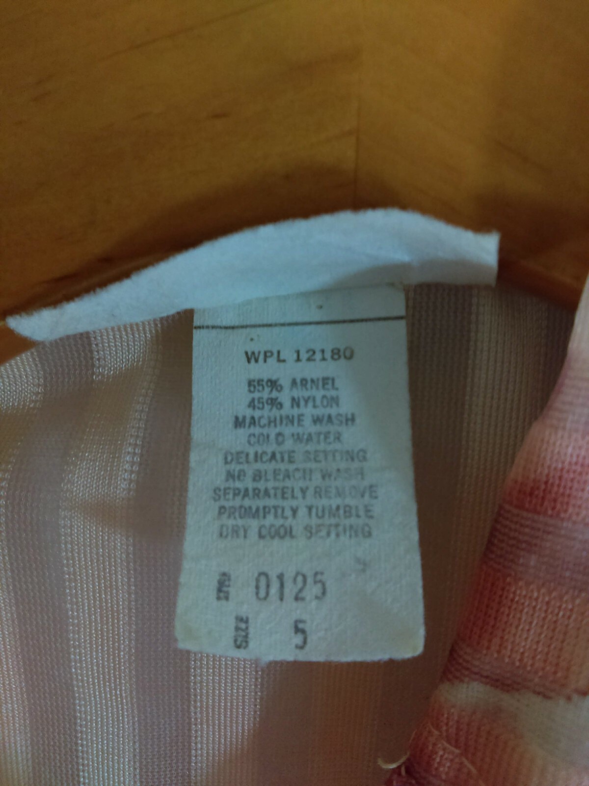 Vintage Ego Chicago 5 Blouse & Undershirt Union Pink Stripe Floral Semi Sheer