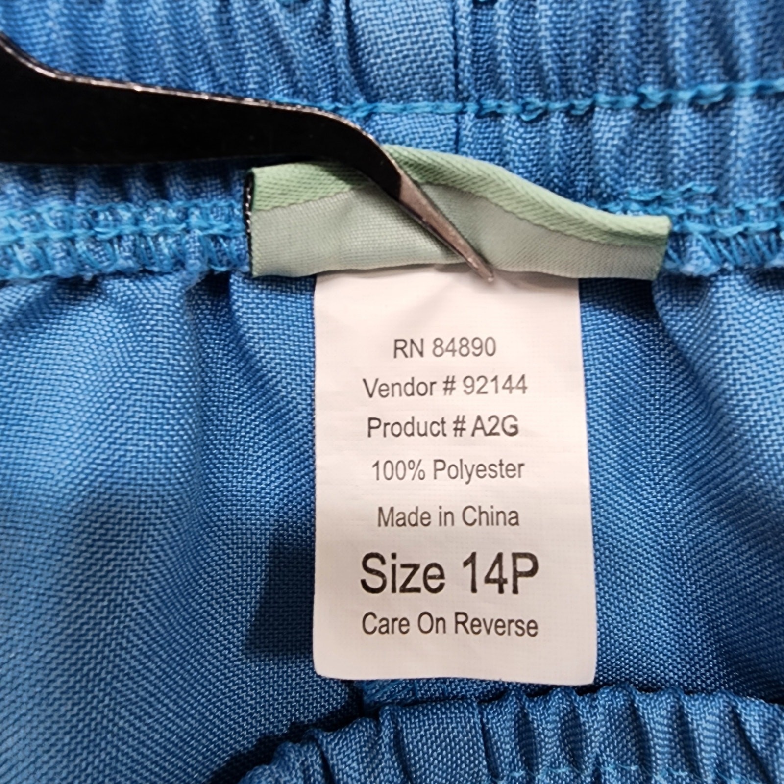 Vintage Sara Morgan Pants Womens 14P PETITE Blue Pull On Casual Comfort Pockets
