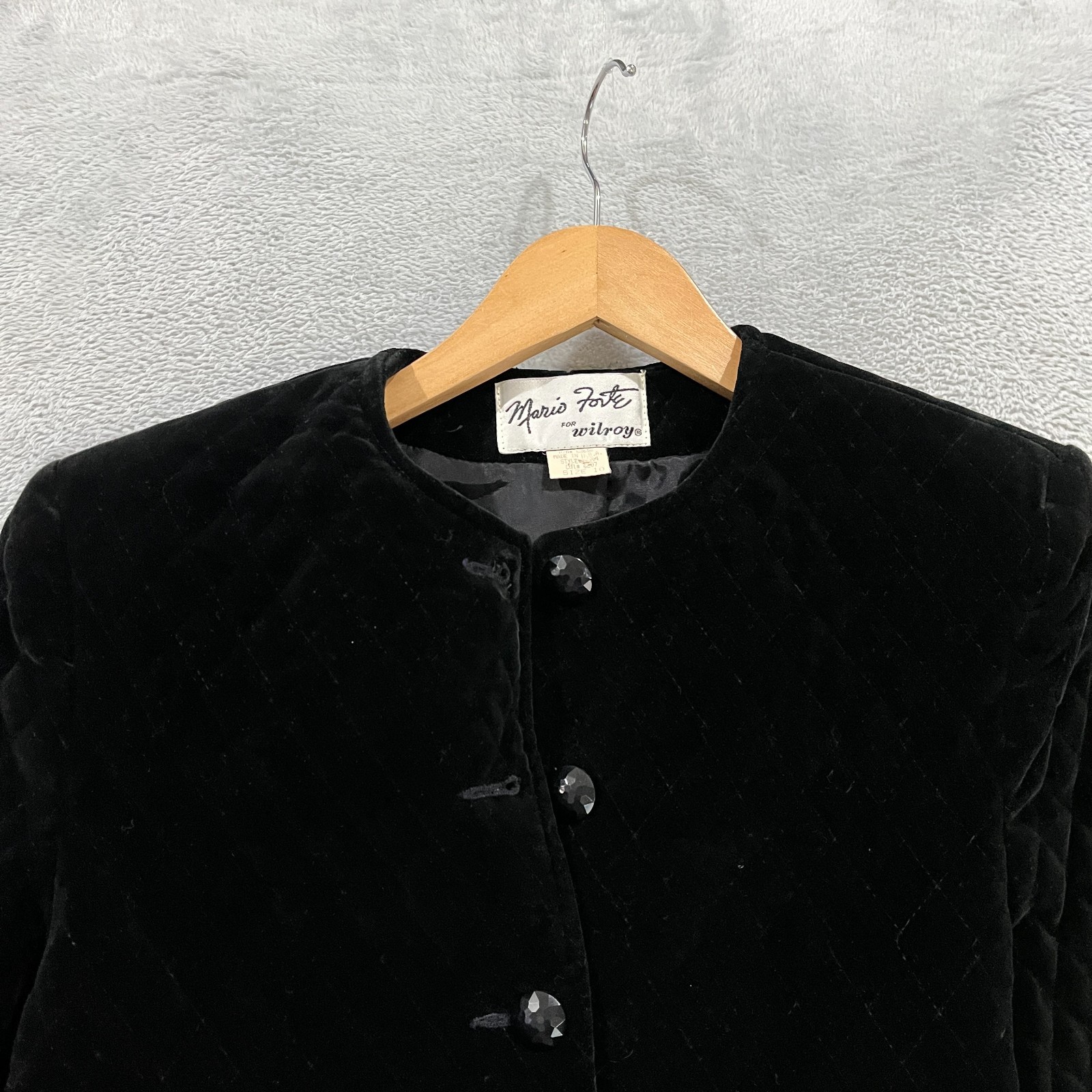 Mario Forte Wilroy Jacket Womens 10 Velvet Vintage Victorian USA Made Grunge 90s