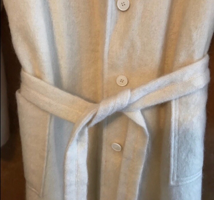 Jacobson By Denise Coat Mohair/Wool Long Vintage Size L Mid-calf Bust 47”
