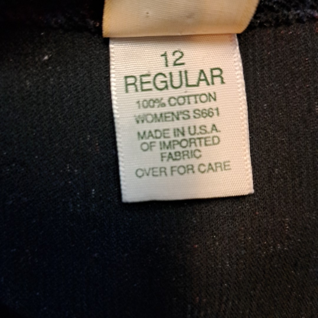 Vintage LL Bean Corduroy Dress 12 Regular Made In USA