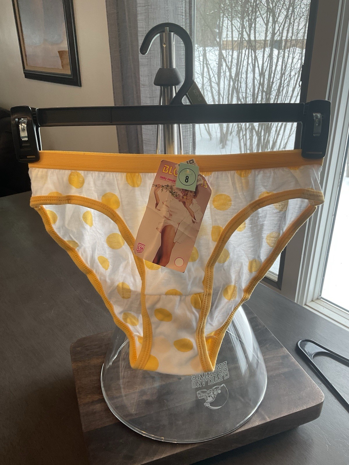 NWT VINTAGE BLOSSOMS K MART HI CUT BRIEF 80’s COTTON POLYESTER USA MADE NEW