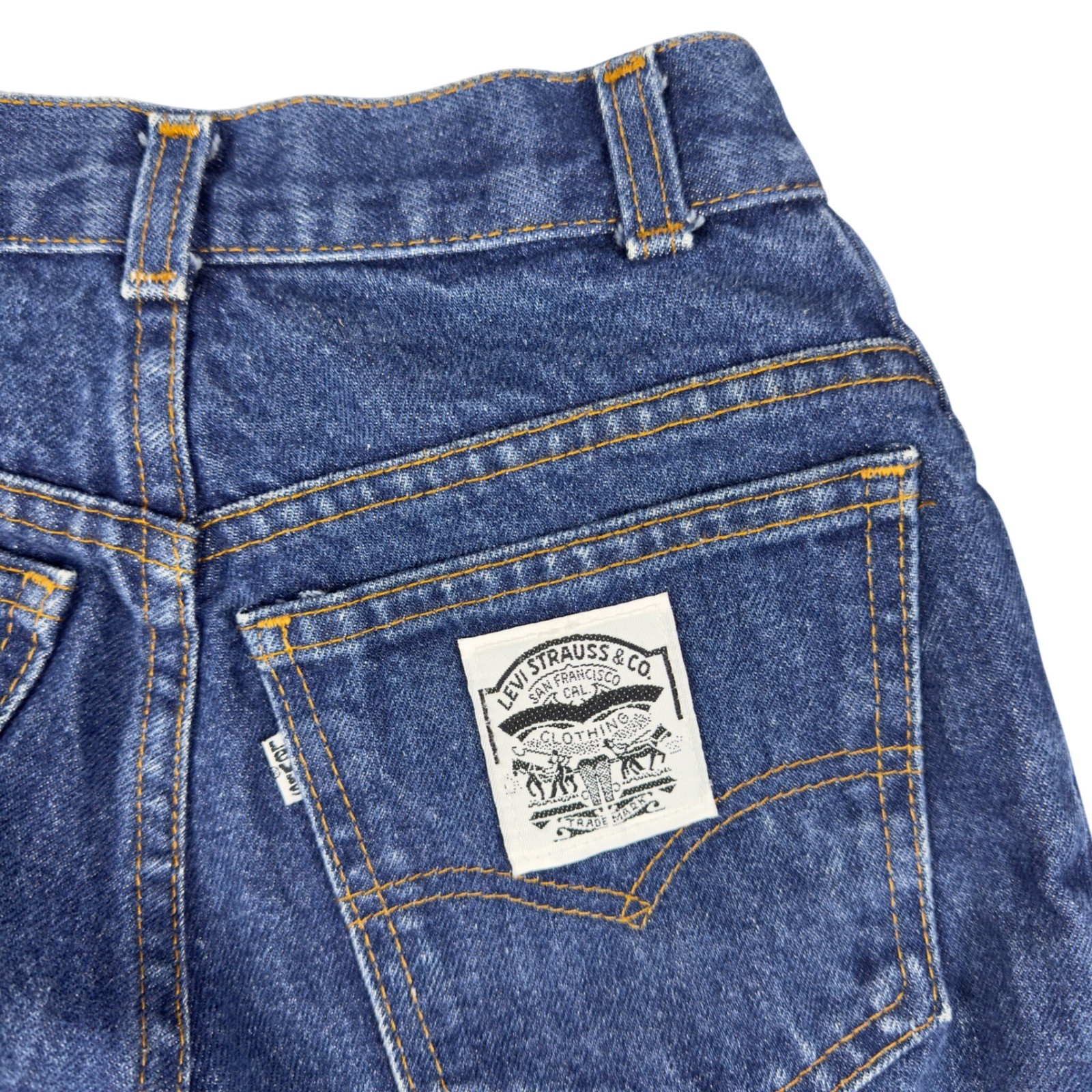 Vtg Levi’s 501 Style White Tab Jeans Women’s 5 Blue High Rise 70s 80s USA Made