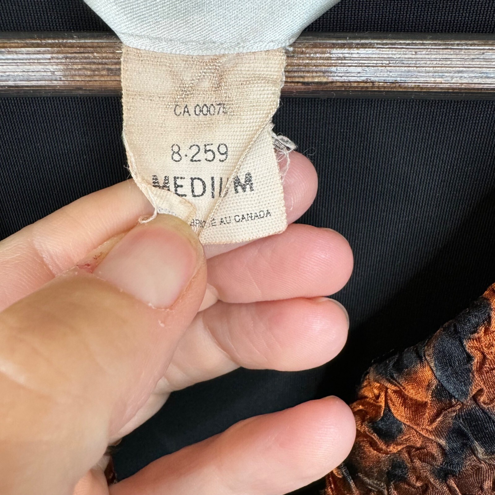 Diamond Tea Black Orange Velvet Long Robe Decorative Trim Whimsygoth Boho Kaftan