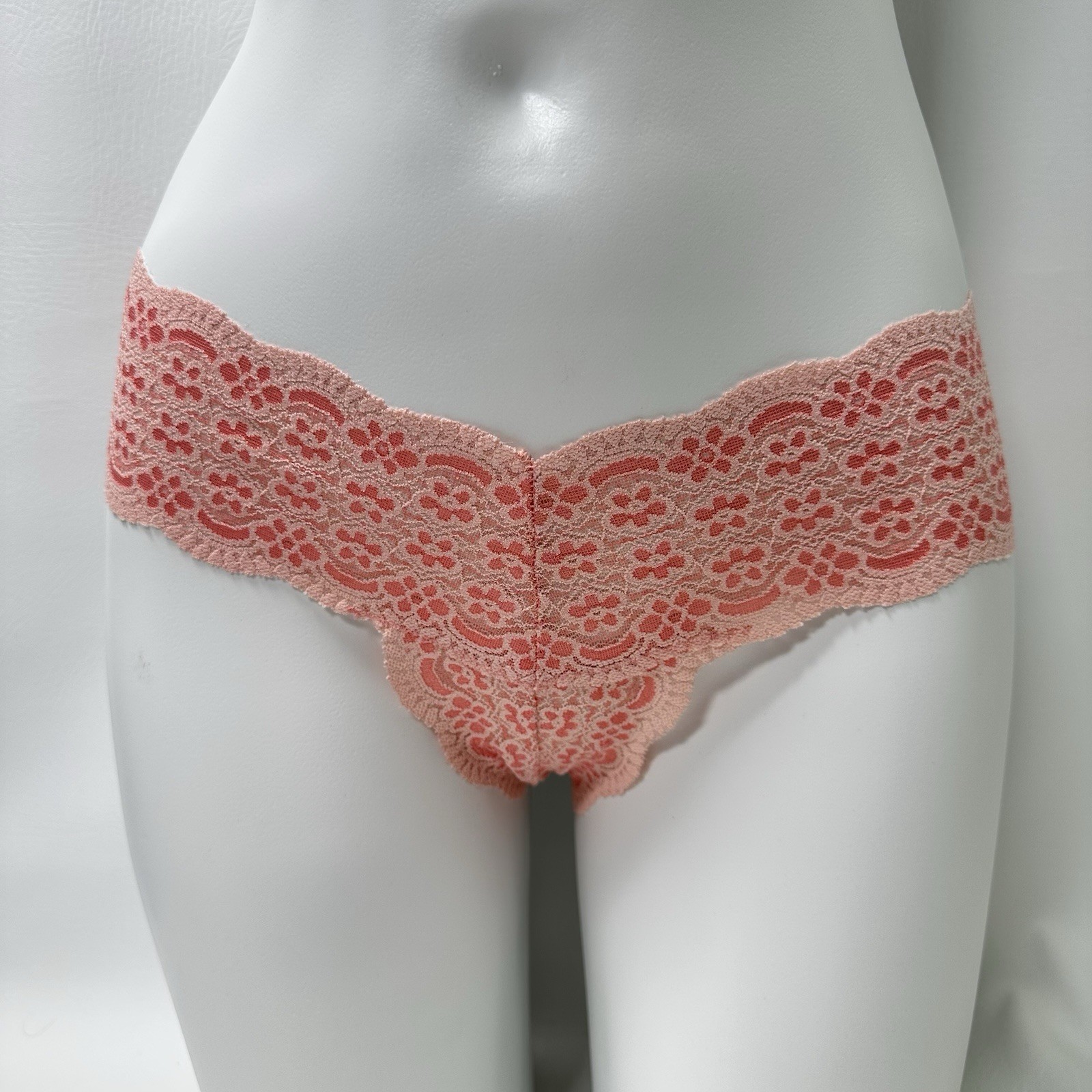 Vintage Victoria’s Secret Angels Floral Wide Lace Thong Panty Sz Large 2008 Y2K