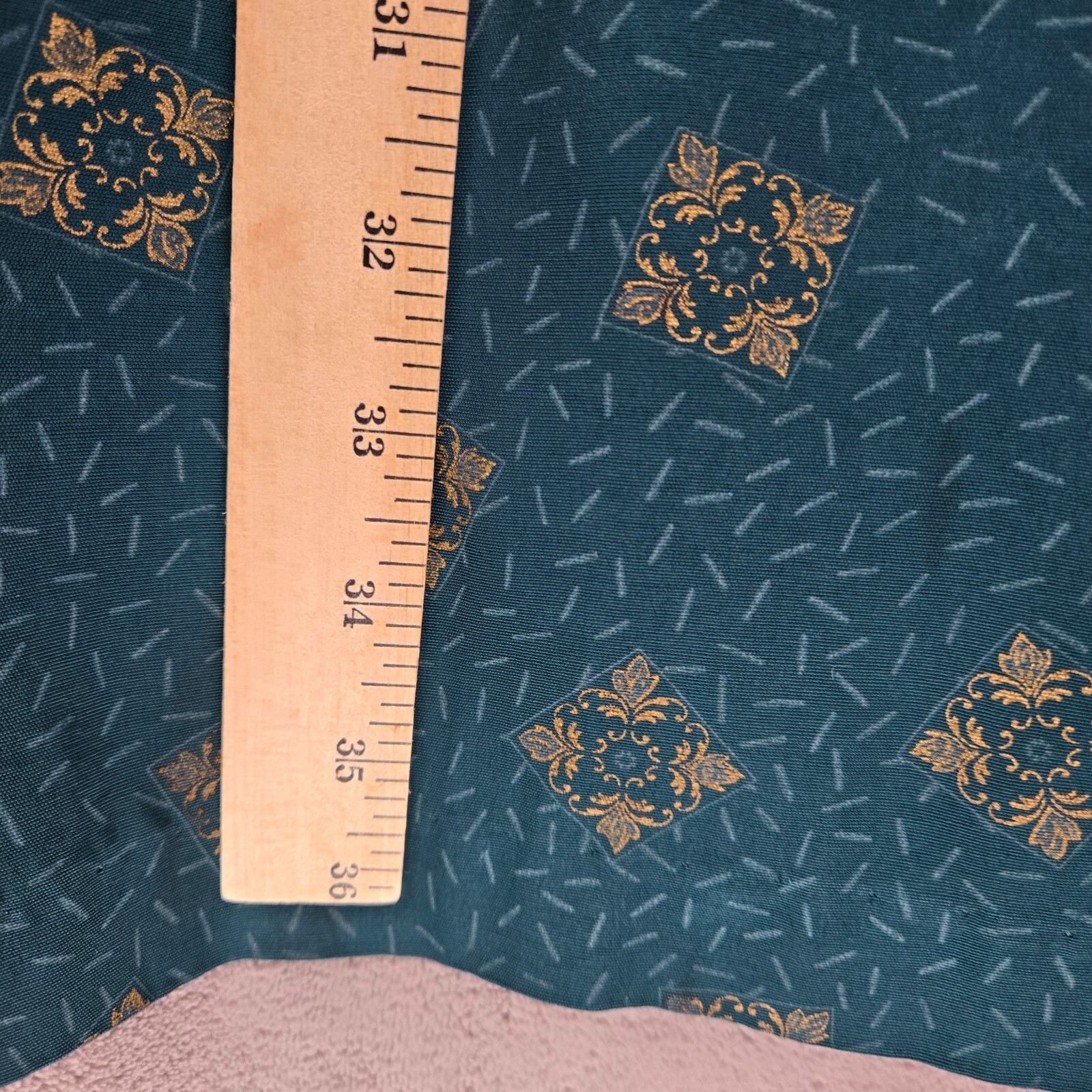 Vintage Michael B Ltd 80s Suit Dress Womens 10 Green Gold Buttons Shoulder Pads