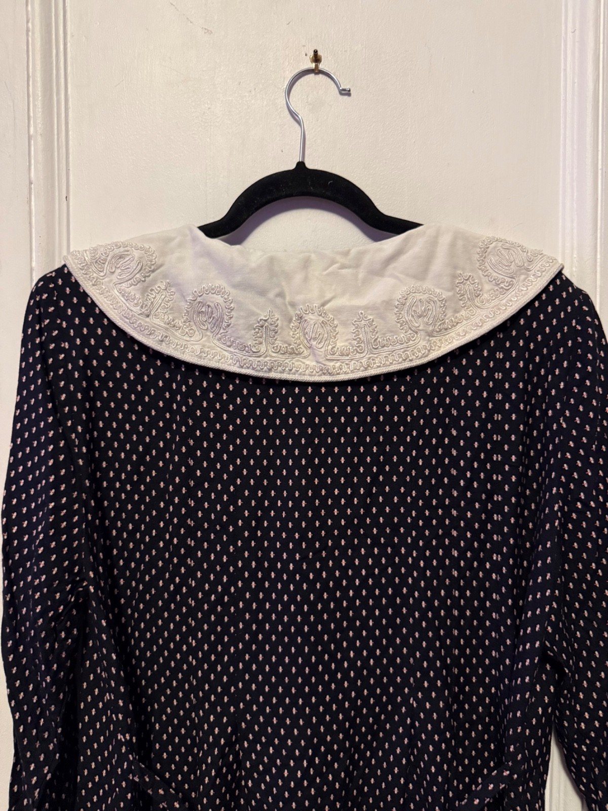 Vintage 80/90’s Polka Dot Style Button Front Dress Rayon Size 18 Sarah Elizabeth