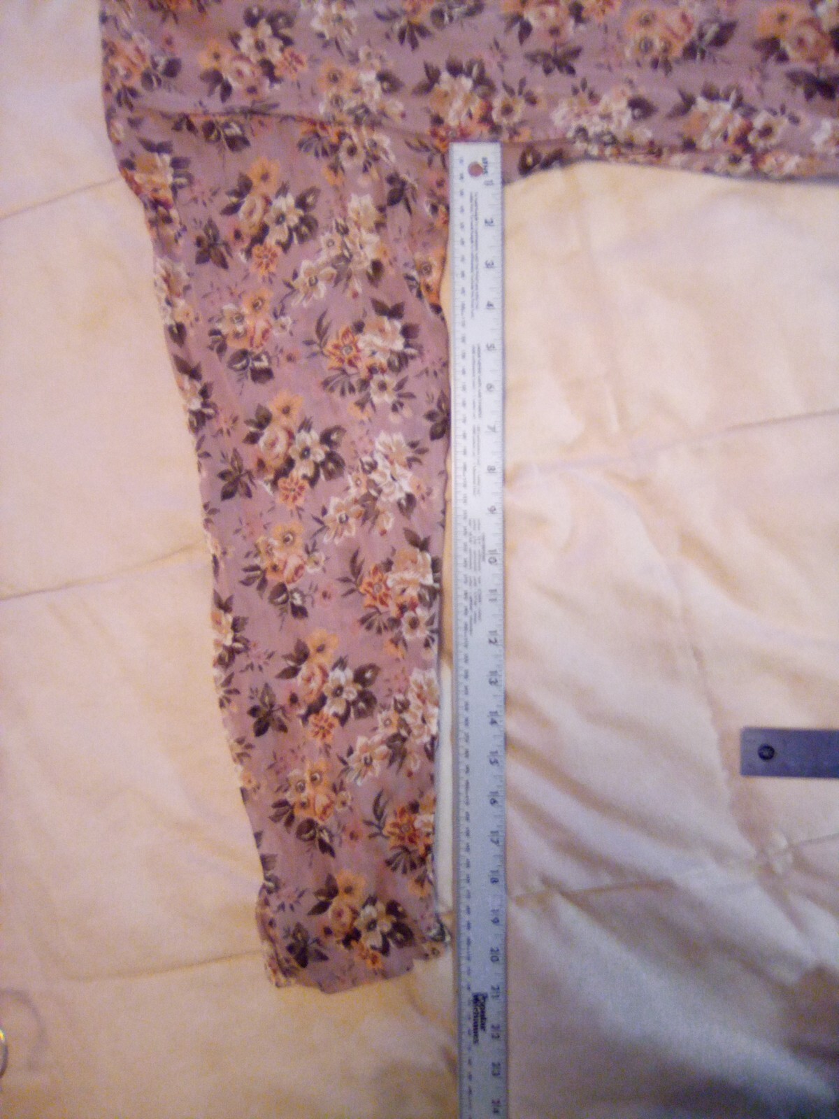 Vintage Passports Pier 1 Imports Long Sleeve Button Down Fit and Flare Dress