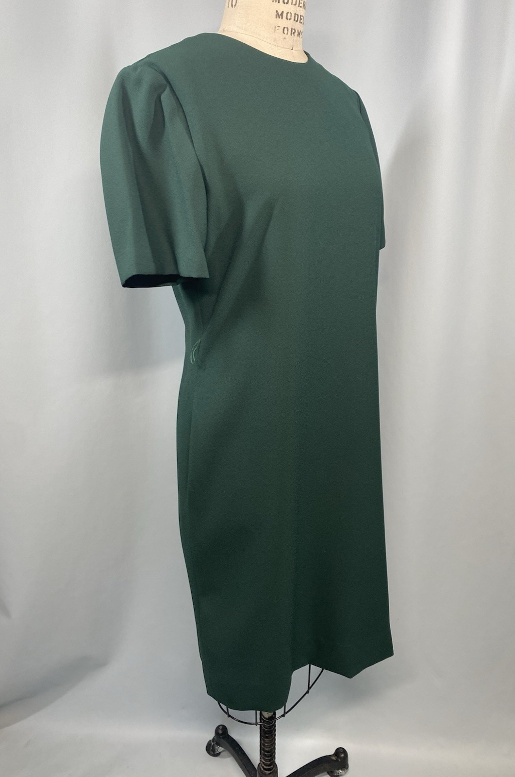 Vintage Dress & jacket set SIZE 12 P PETITE green HENRY LEE 80s 90s sheath