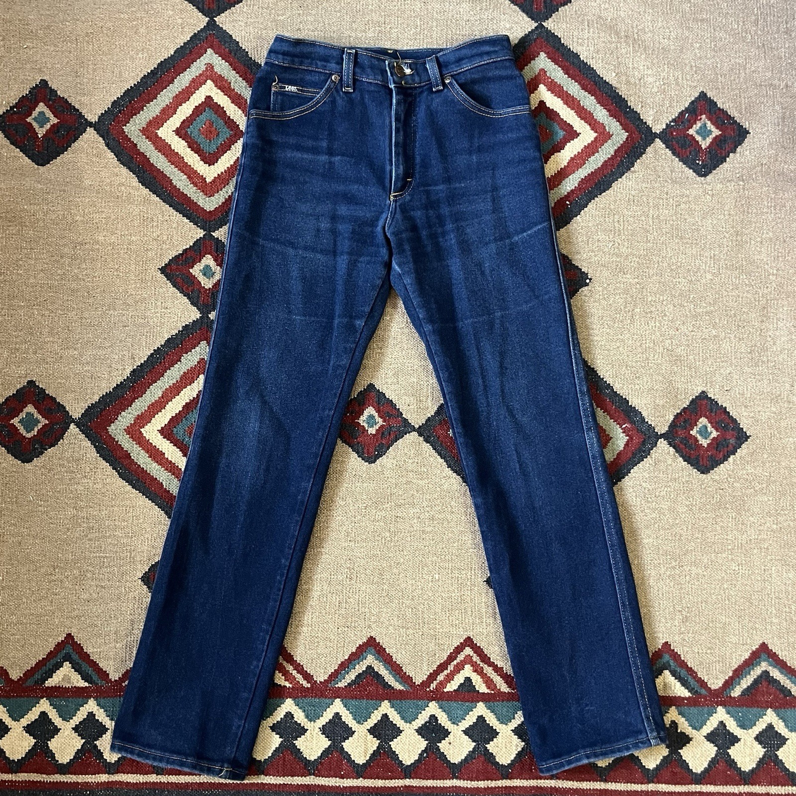 Vintage 80s Lee Riders Jeans Women’s 28×30 USA Made Blue Stretch Denim