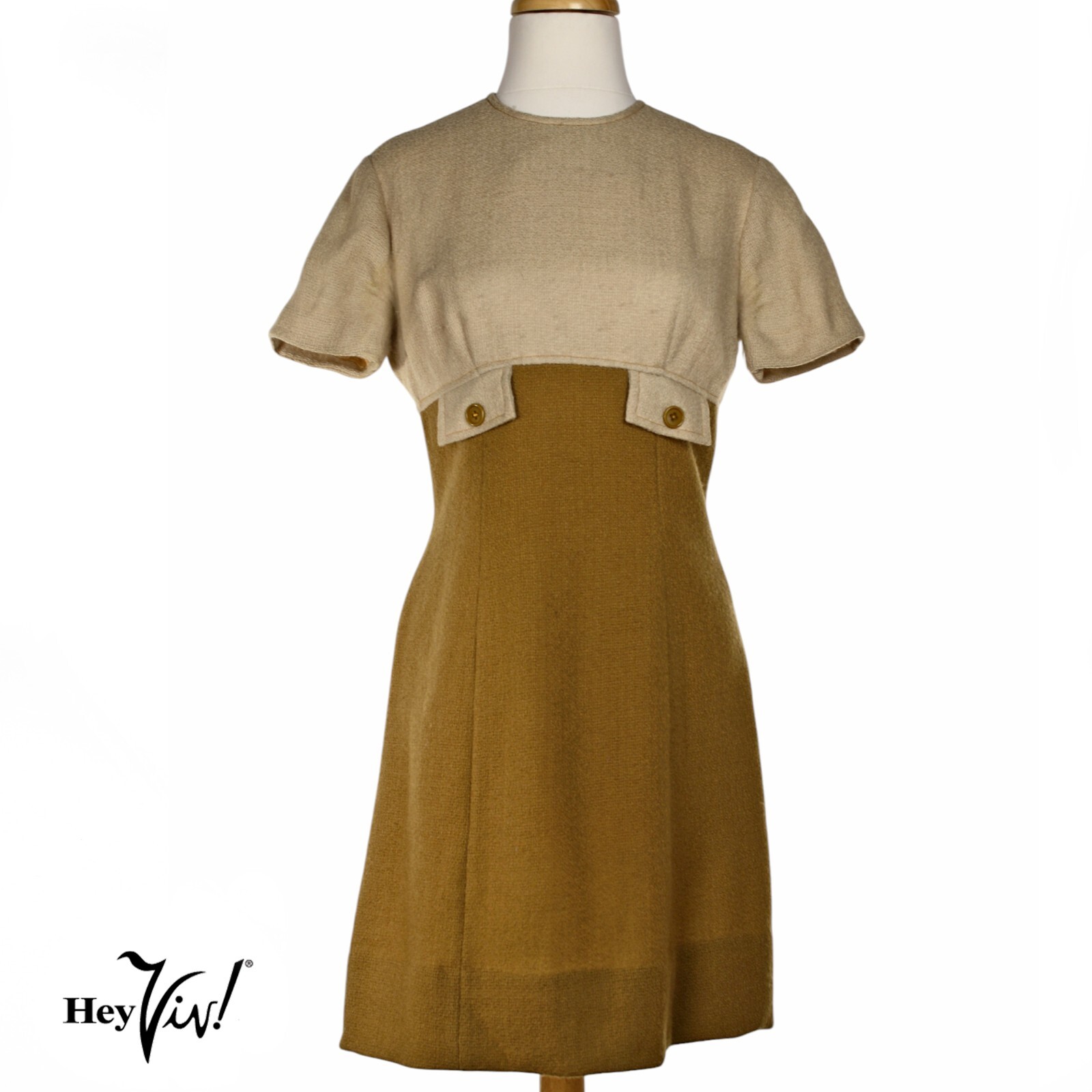 Vintage A Line Dress Parfait Originals Empire Waist Metal Zip Size Med – Hey Viv