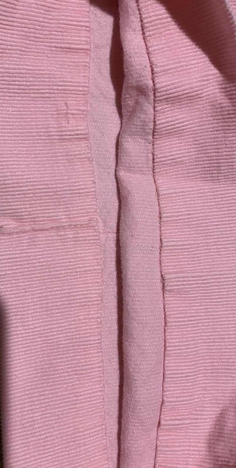 VTG Handmade Light Corduroy Pink Pleated High Waisted Wide Leg Pants- Slacks Lrg