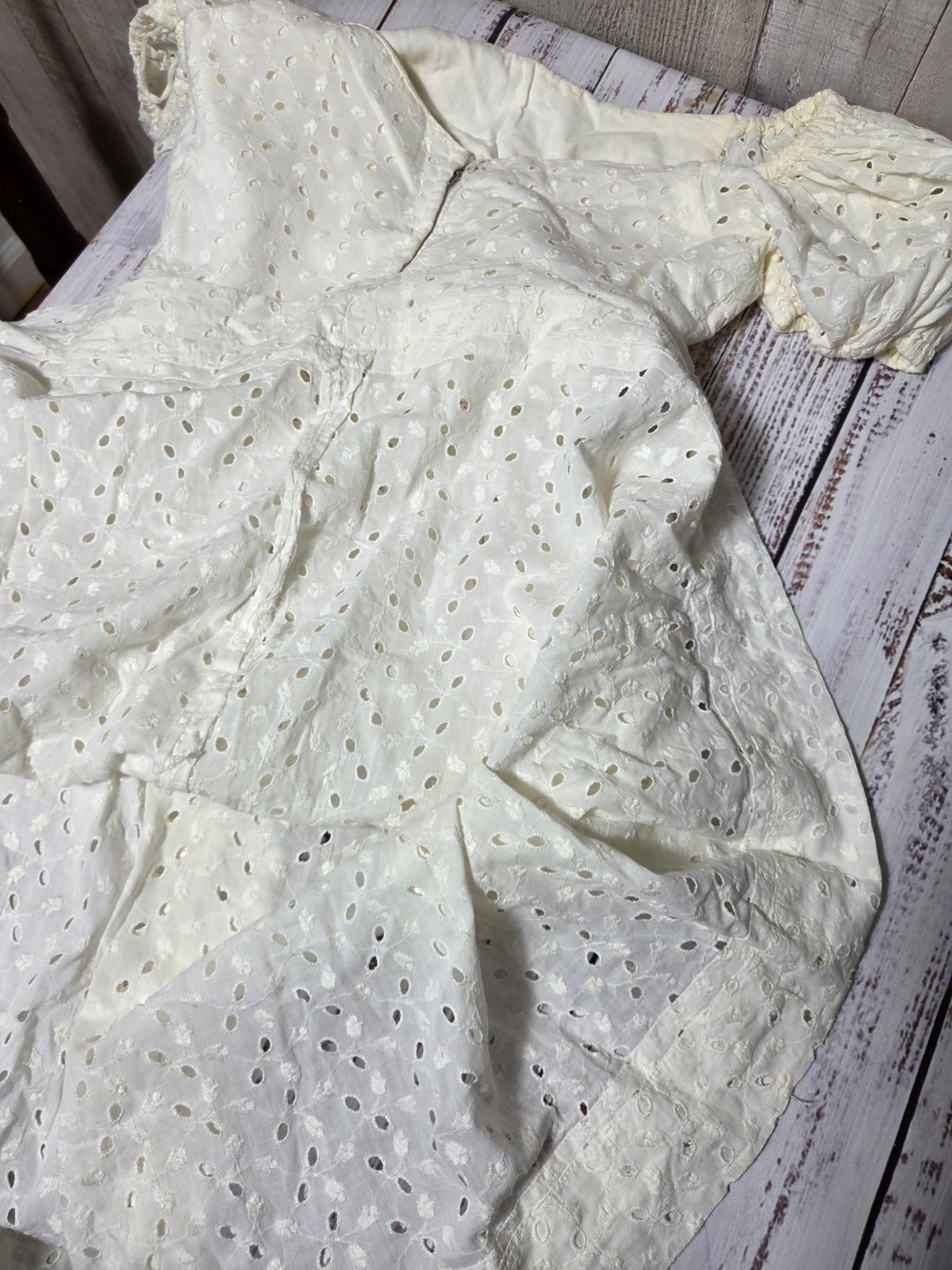 Vintage Candi Jones California Dress Cottagecore Prairie Lace XS