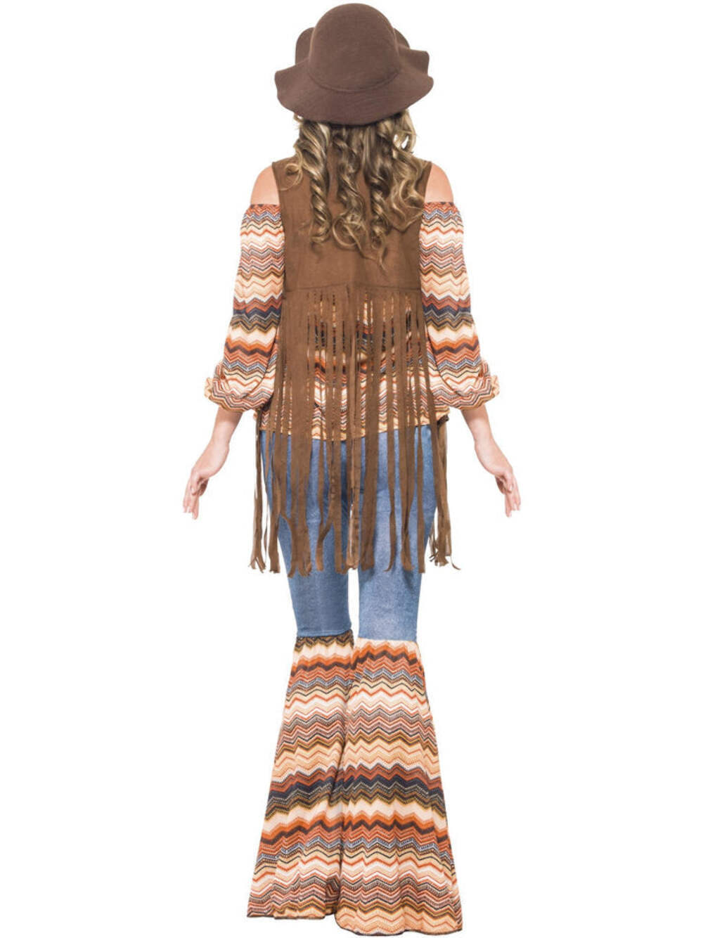 70s Harmony Hippie Costume Adult Orange