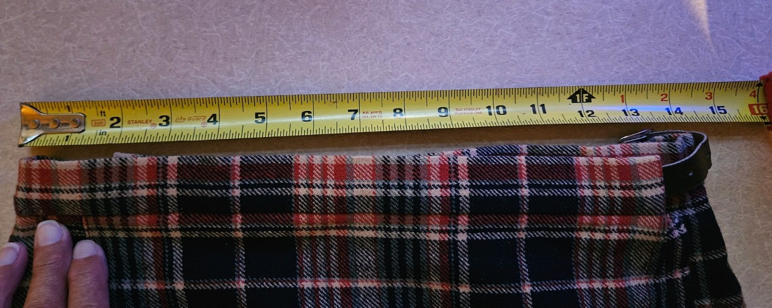 VTG Glenisla Classic Skirt Long Kilt Tartan Pleated Wool Red Navy Gry Women 12